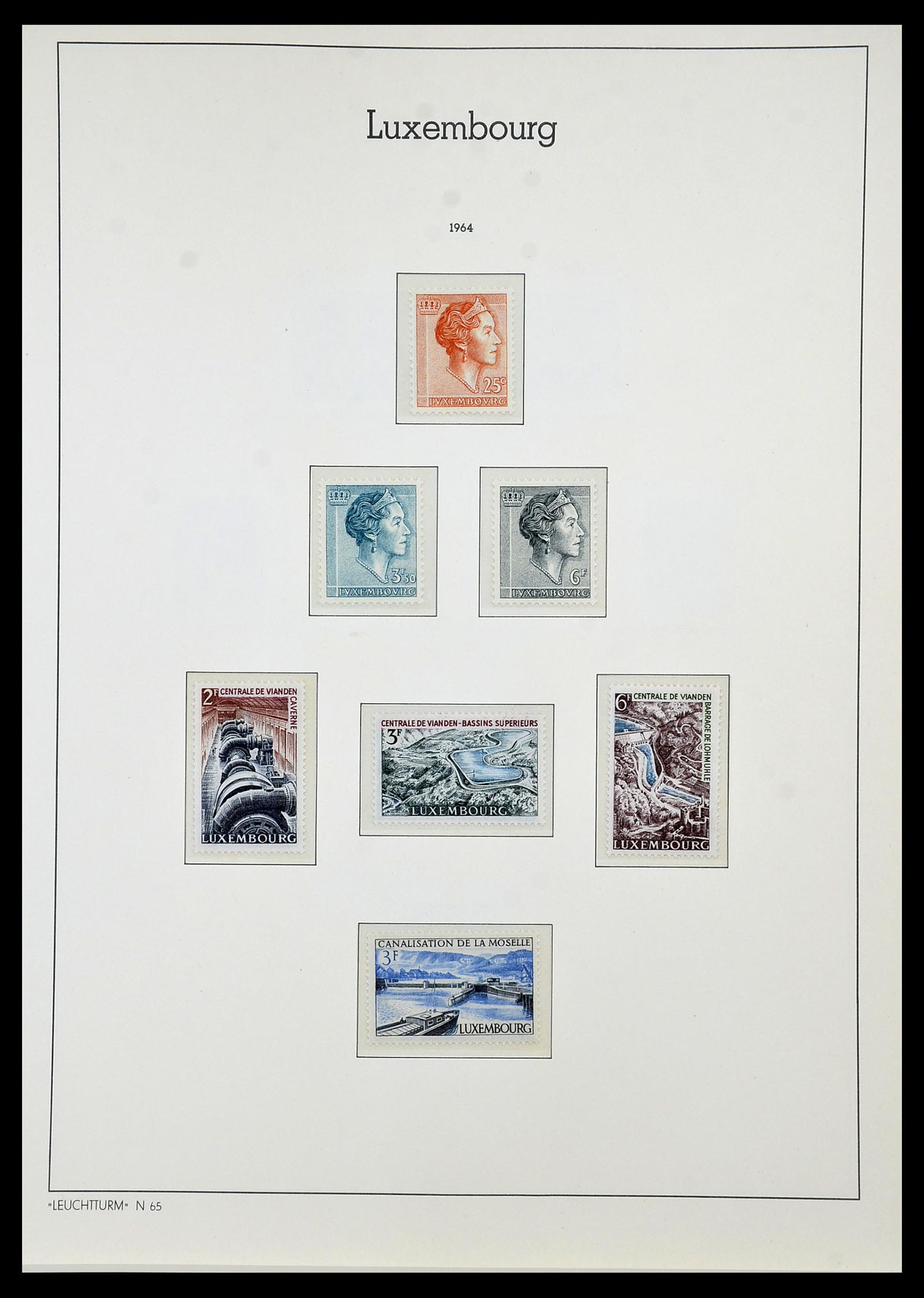 34066 062 - Postzegelverzameling 34066 Luxemburg 1852-2005.