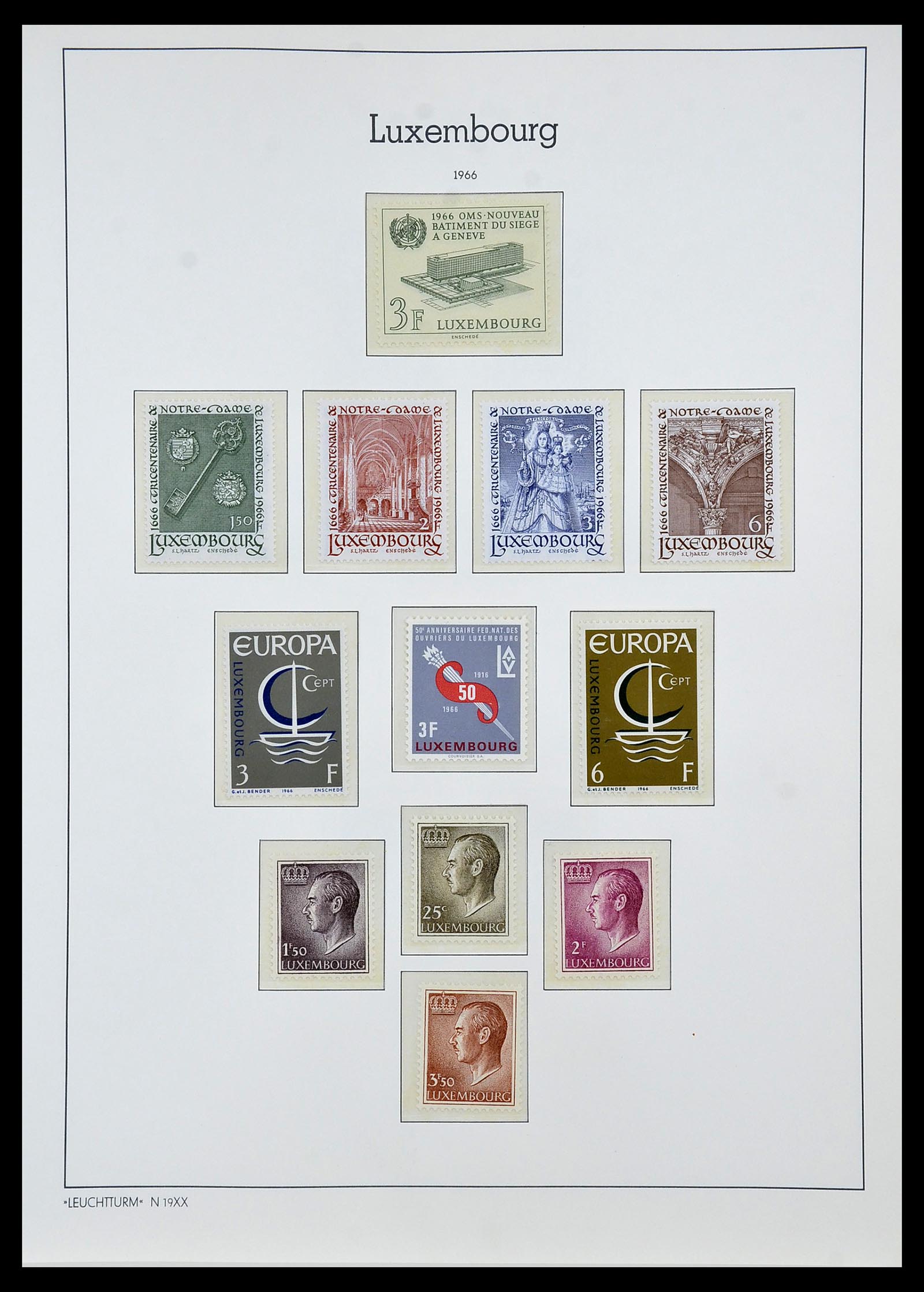 34066 066 - Postzegelverzameling 34066 Luxemburg 1852-2005.