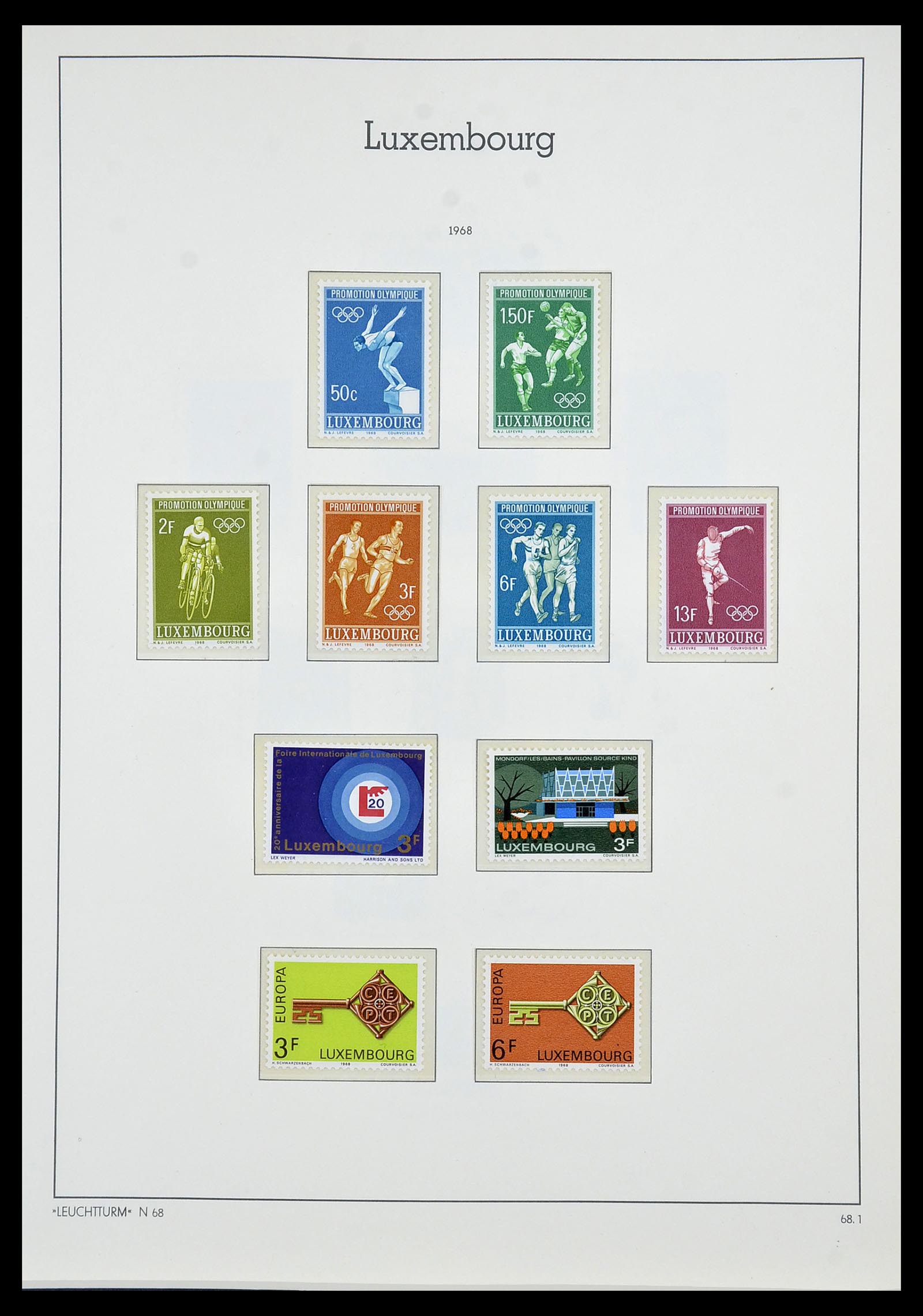34066 070 - Postzegelverzameling 34066 Luxemburg 1852-2005.