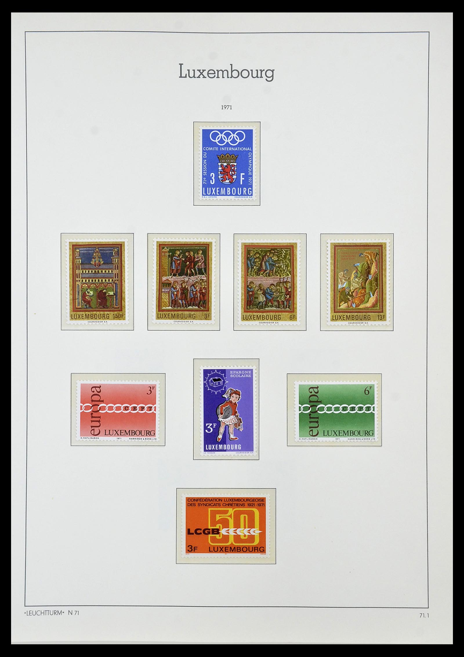 34066 076 - Postzegelverzameling 34066 Luxemburg 1852-2005.