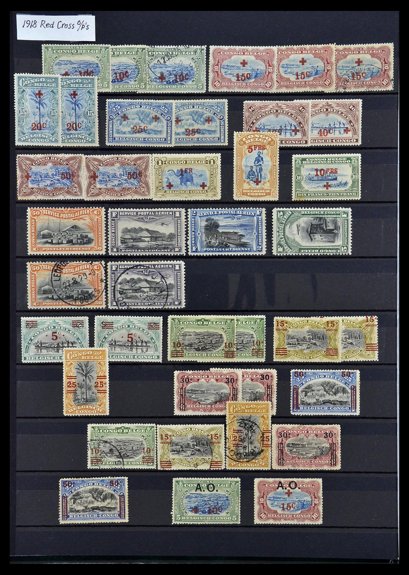 34067 004 - Postzegelverzameling 34067 Belgisch Congo 1885-1935.
