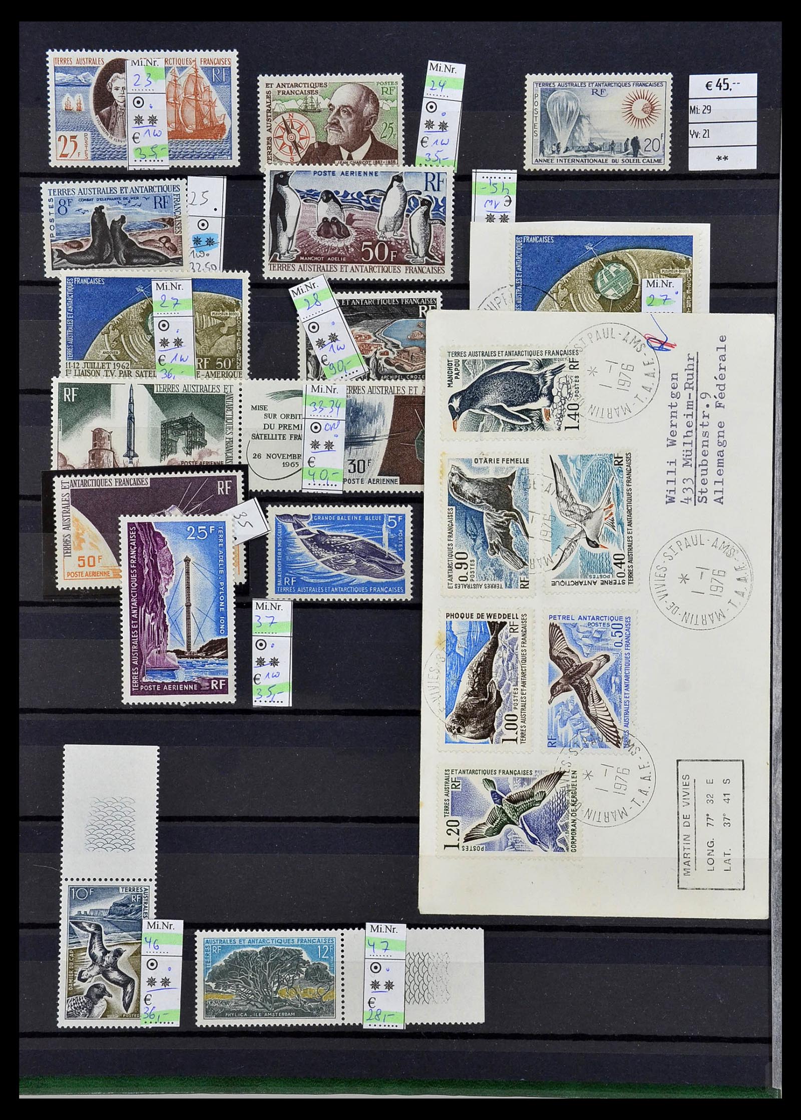 34068 002 - Postzegelverzameling 34068 Frans Antarctica 1955-2016.