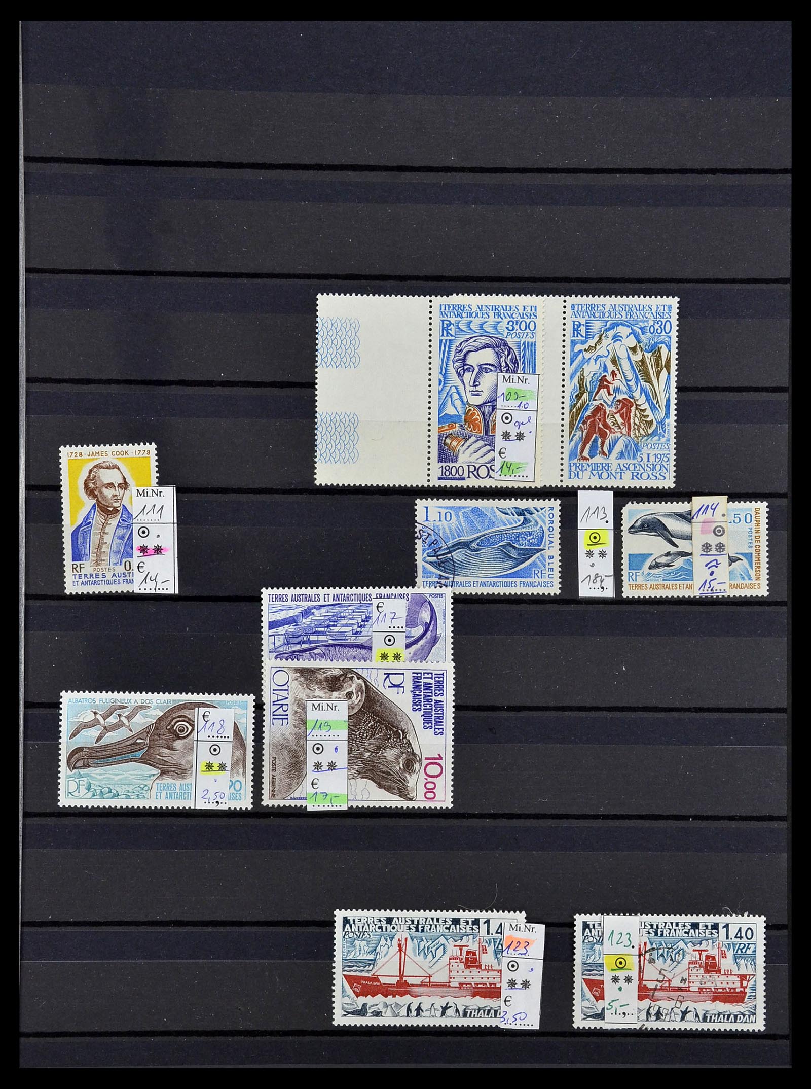 34068 005 - Postzegelverzameling 34068 Frans Antarctica 1955-2016.