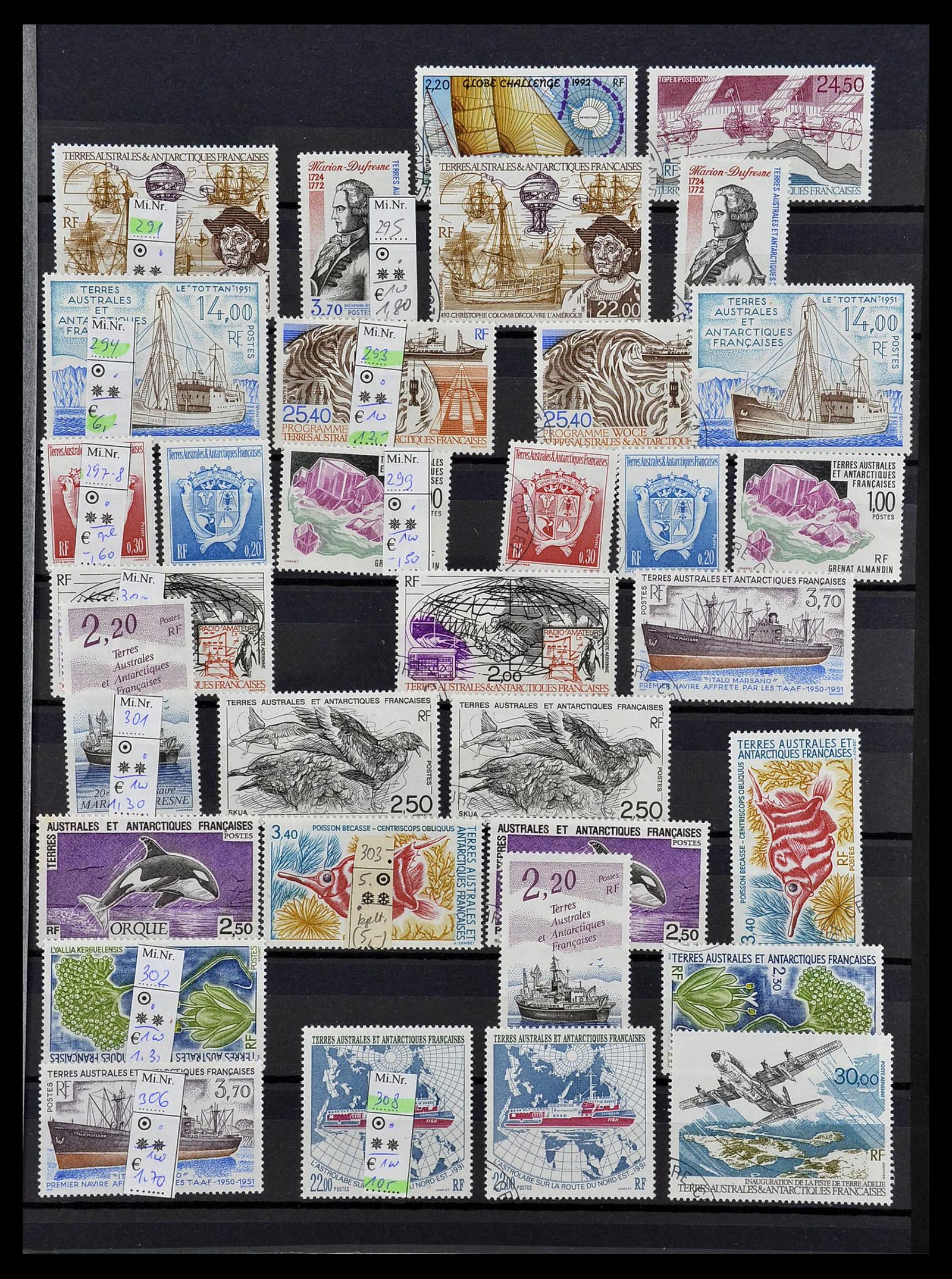 34068 015 - Postzegelverzameling 34068 Frans Antarctica 1955-2016.