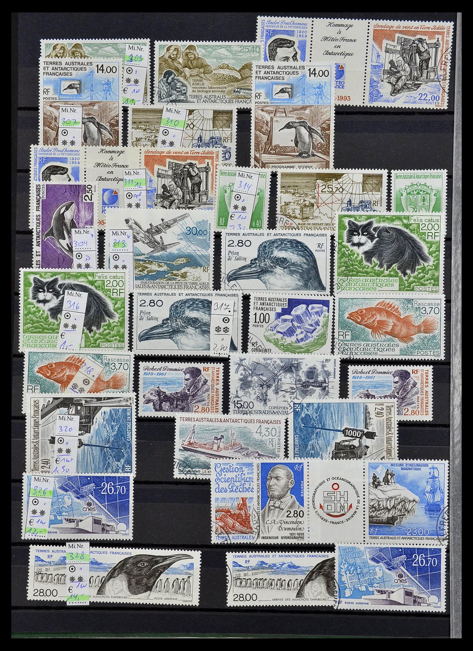 34068 016 - Postzegelverzameling 34068 Frans Antarctica 1955-2016.