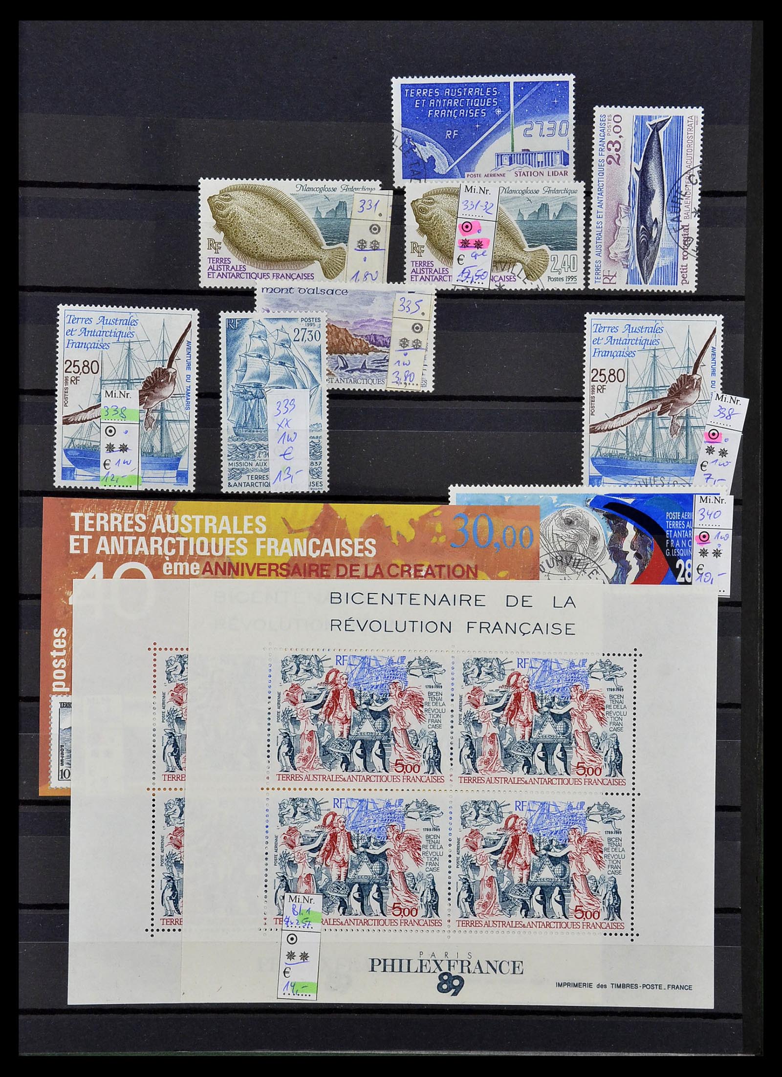 34068 017 - Postzegelverzameling 34068 Frans Antarctica 1955-2016.