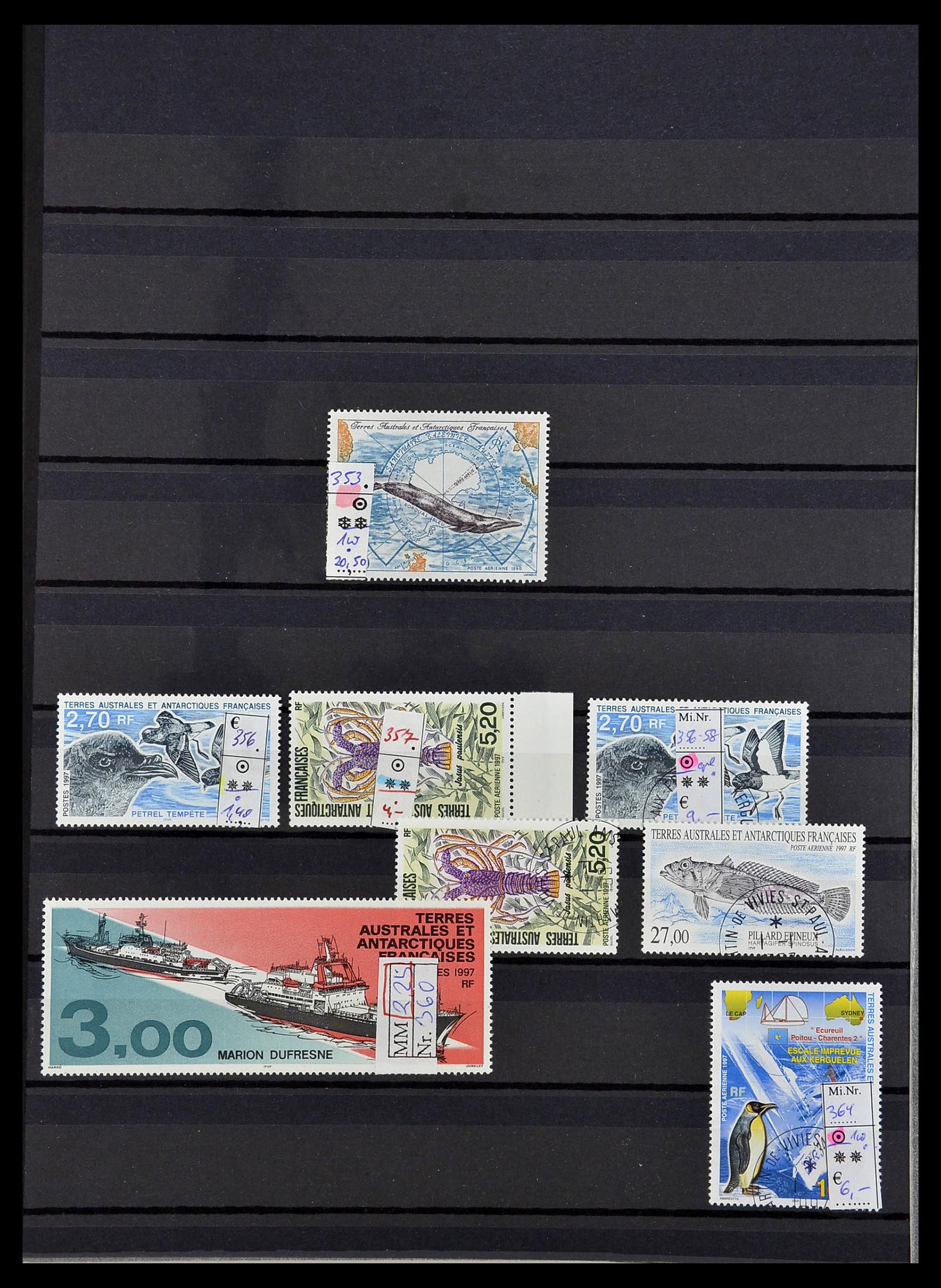 34068 018 - Postzegelverzameling 34068 Frans Antarctica 1955-2016.