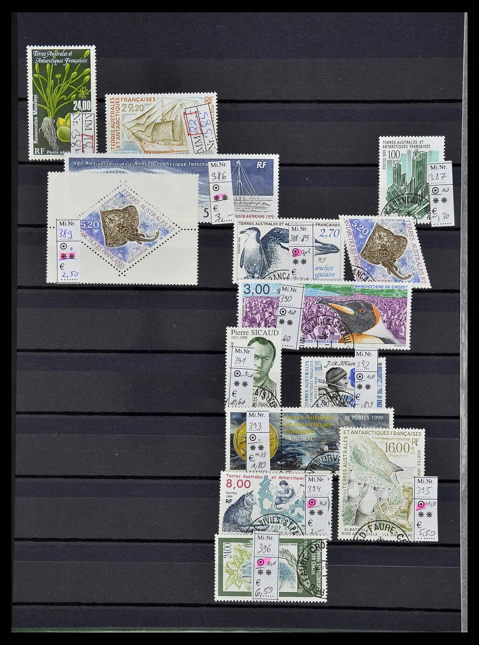 34068 020 - Postzegelverzameling 34068 Frans Antarctica 1955-2016.