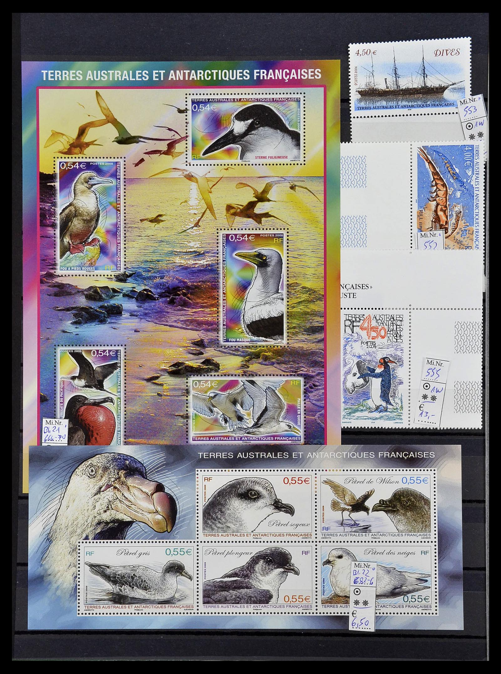 34068 028 - Postzegelverzameling 34068 Frans Antarctica 1955-2016.
