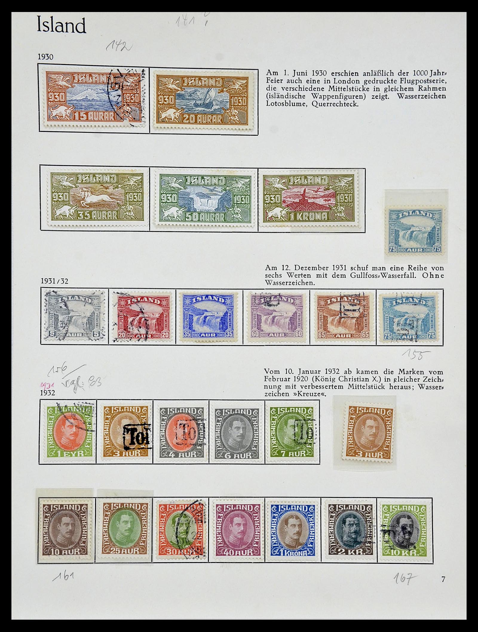 34070 007 - Postzegelverzameling 34070 IJsland 1873-1980.