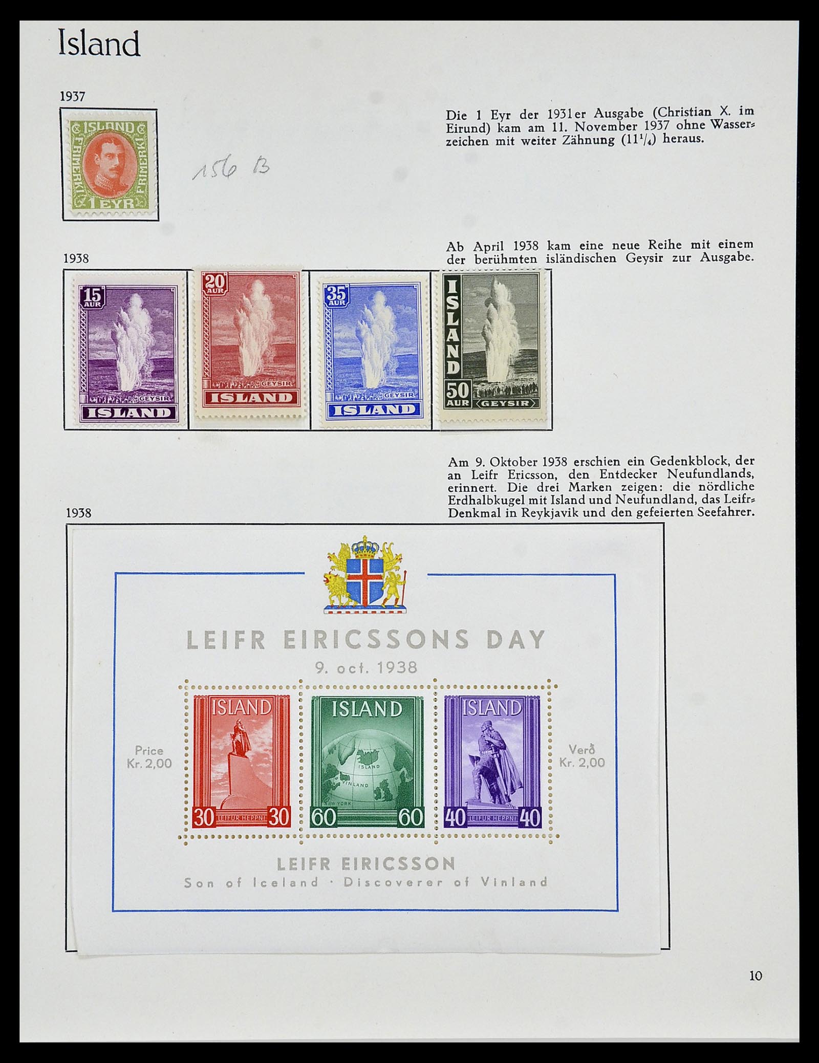 34070 010 - Postzegelverzameling 34070 IJsland 1873-1980.