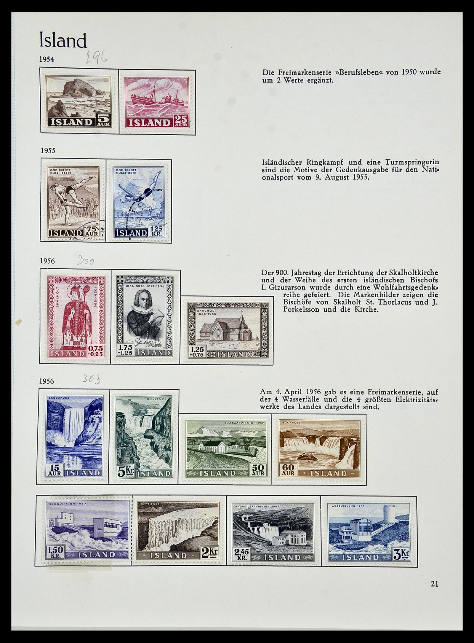 34070 021 - Postzegelverzameling 34070 IJsland 1873-1980.