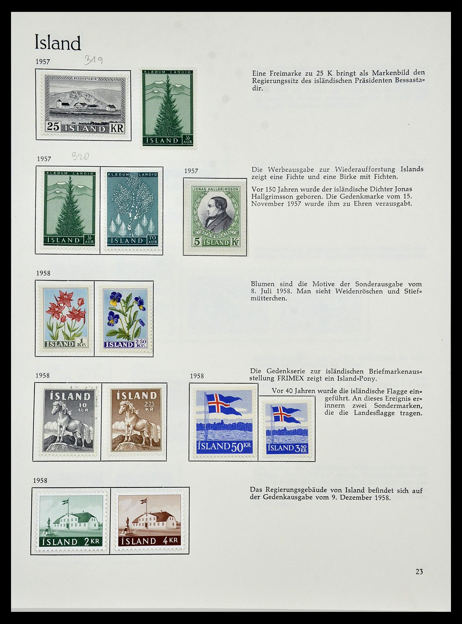34070 024 - Postzegelverzameling 34070 IJsland 1873-1980.