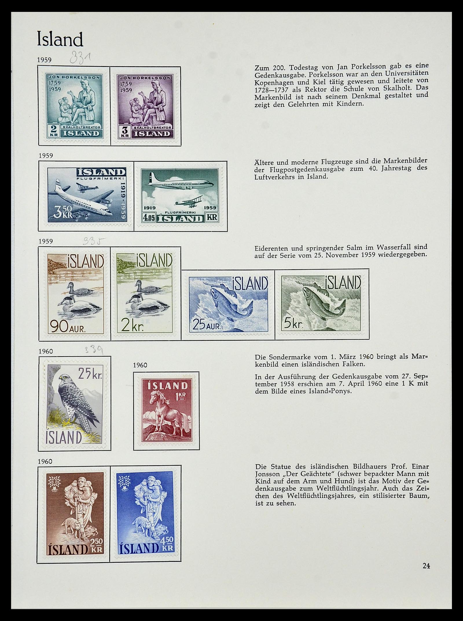 34070 025 - Postzegelverzameling 34070 IJsland 1873-1980.