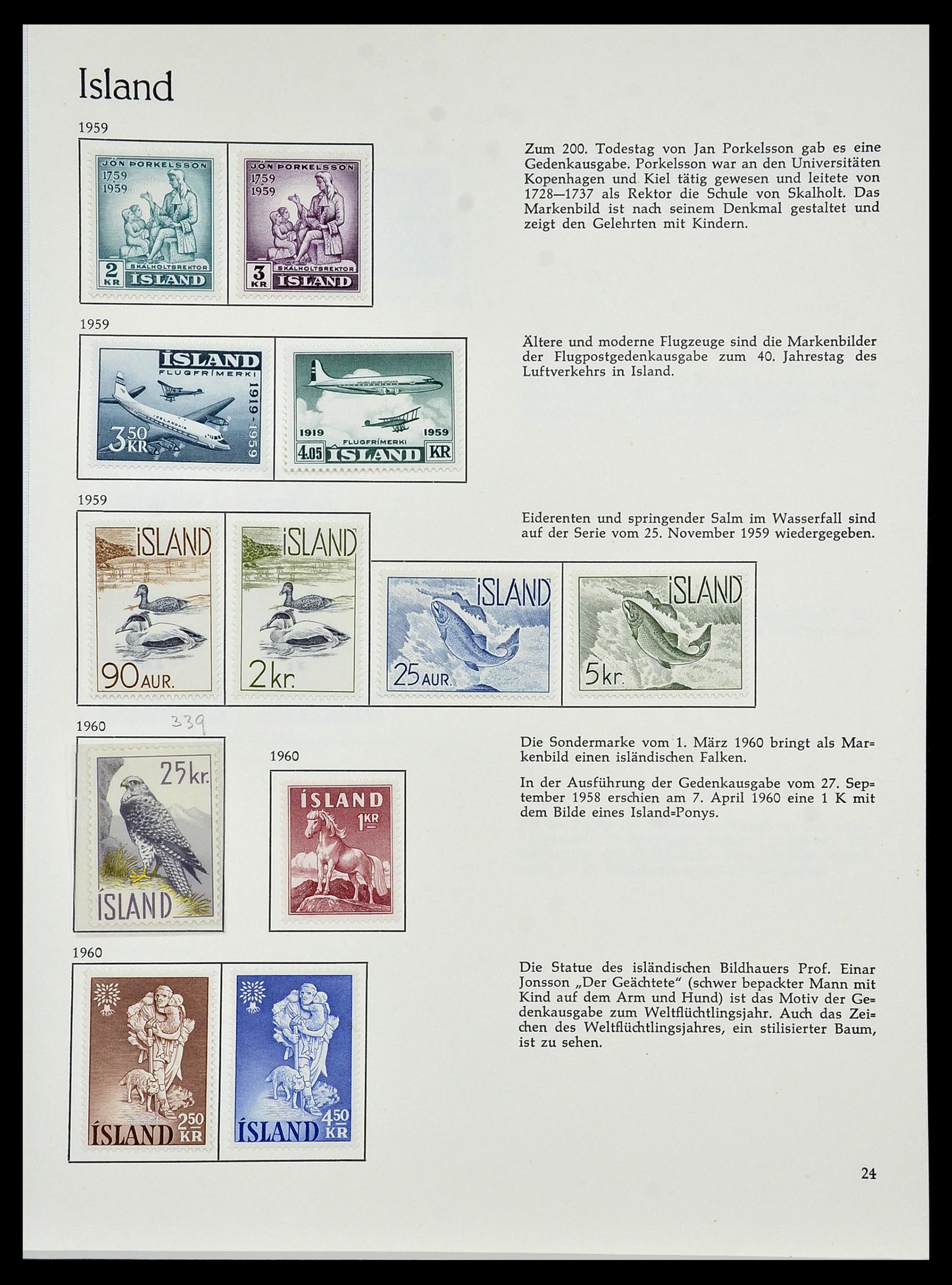 34070 026 - Postzegelverzameling 34070 IJsland 1873-1980.