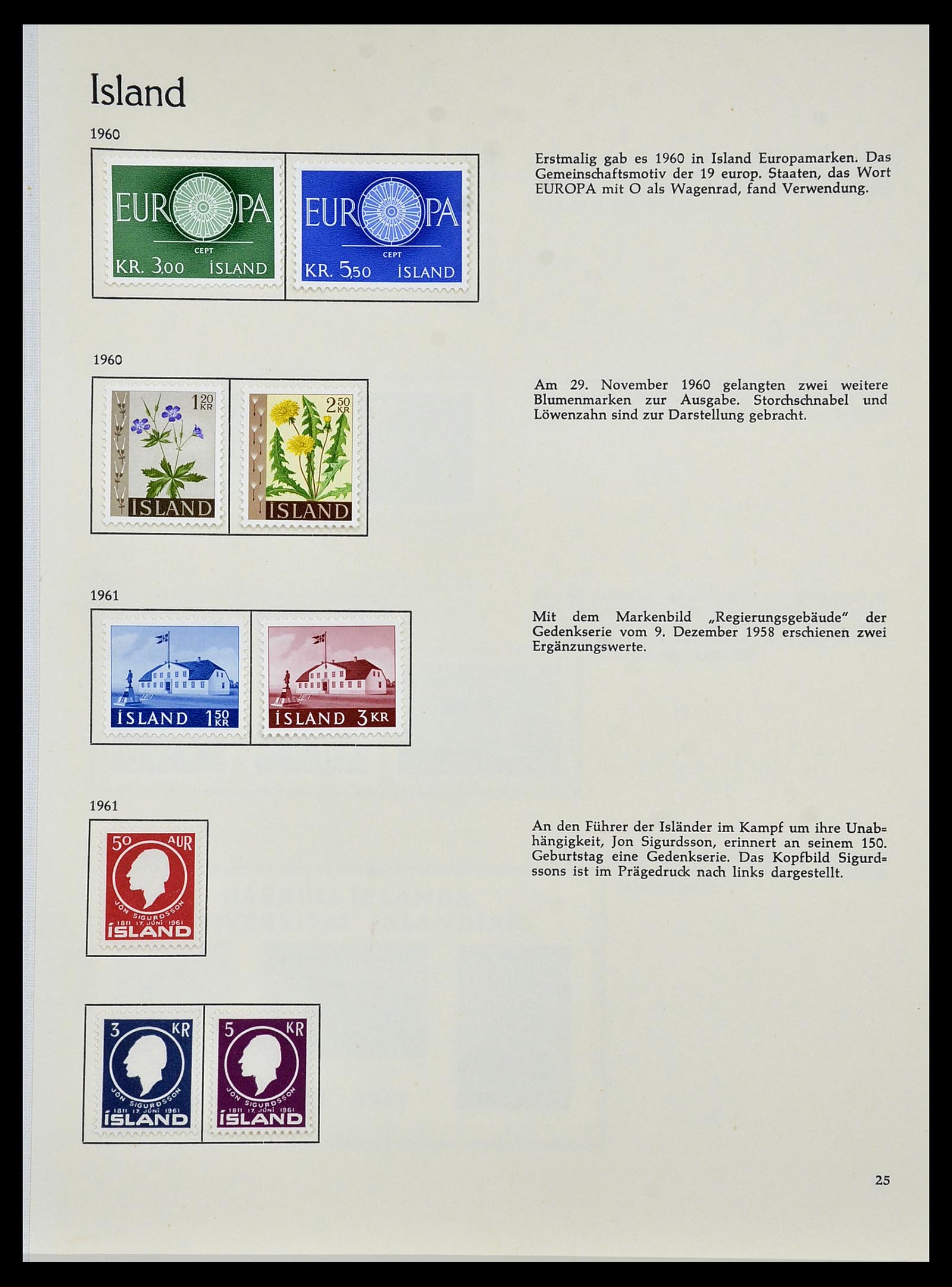 34070 027 - Stamp collection 34070 Iceland 1873-1980.