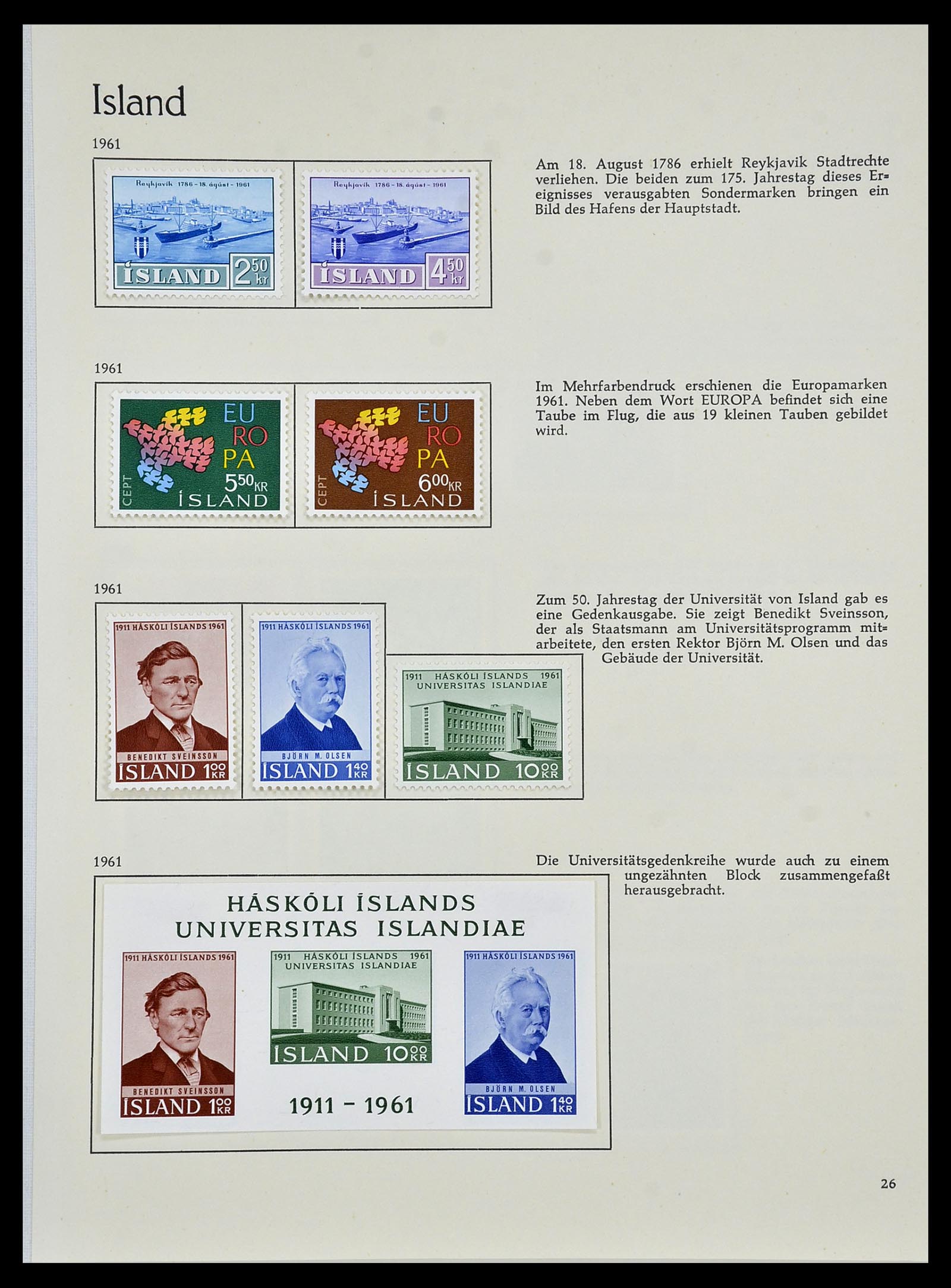34070 028 - Postzegelverzameling 34070 IJsland 1873-1980.