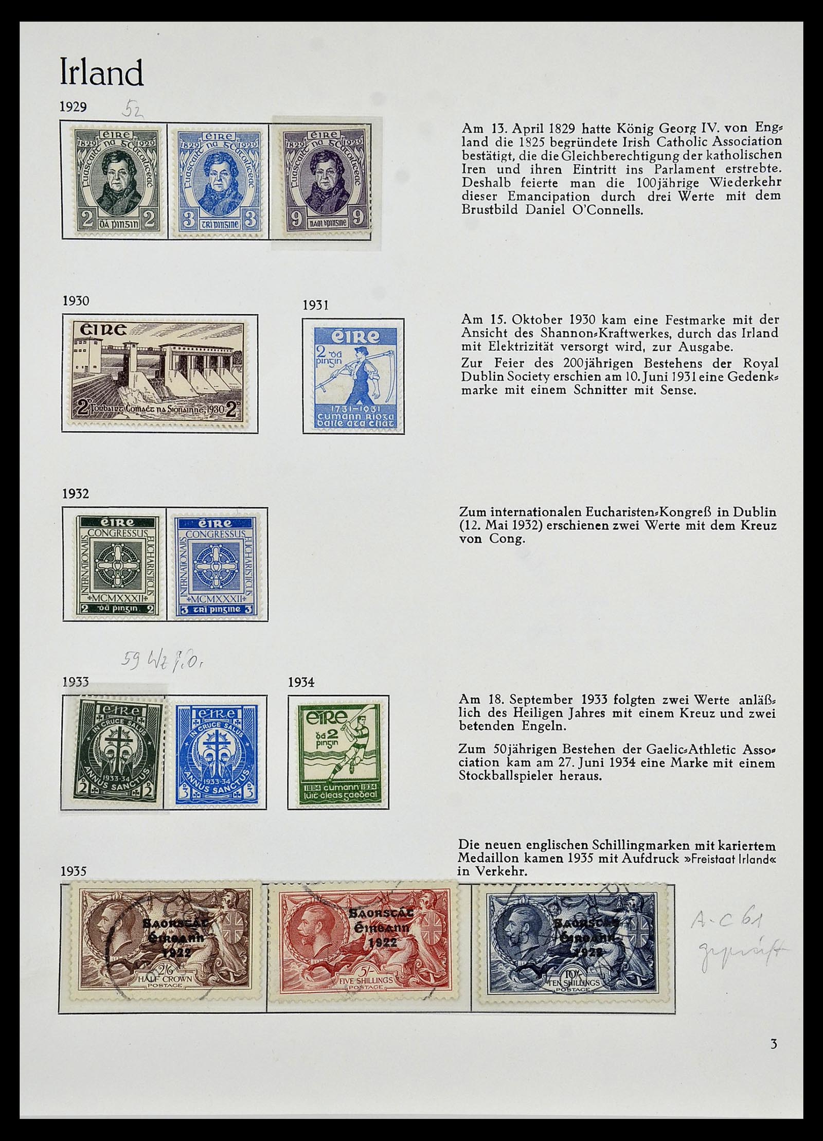 34074 004 - Postzegelverzameling 34074 Ierland 1922-1979.