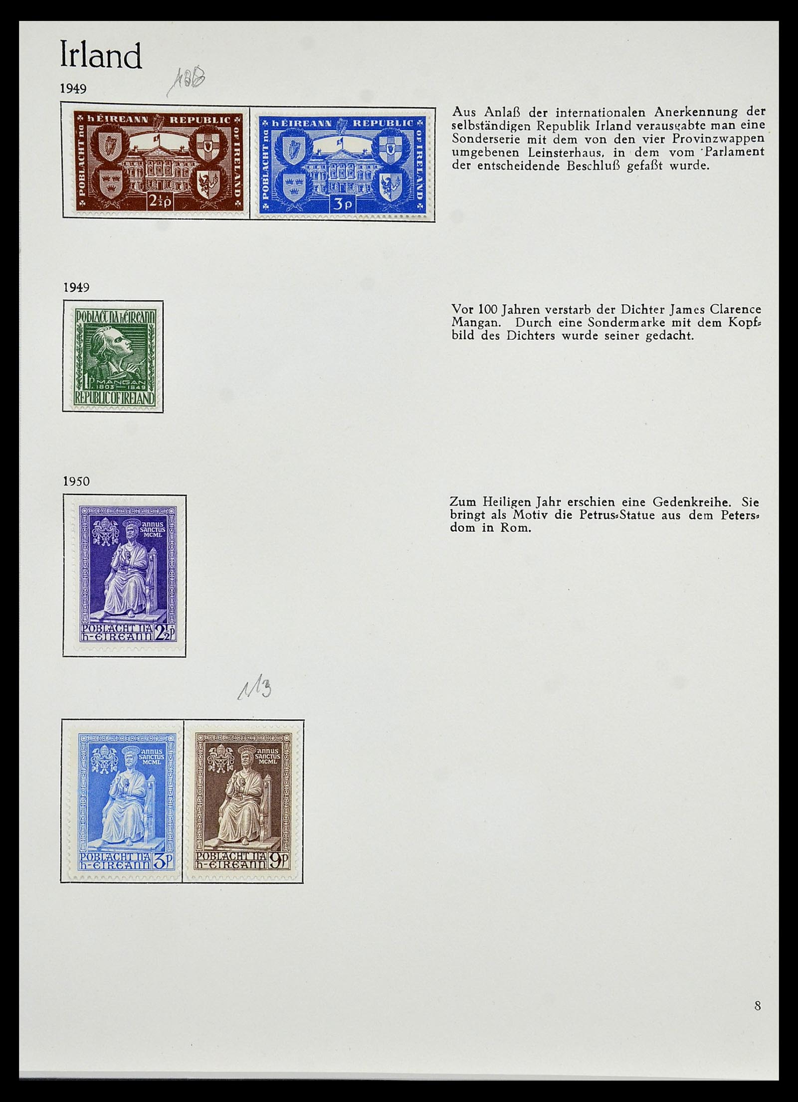 34074 009 - Postzegelverzameling 34074 Ierland 1922-1979.