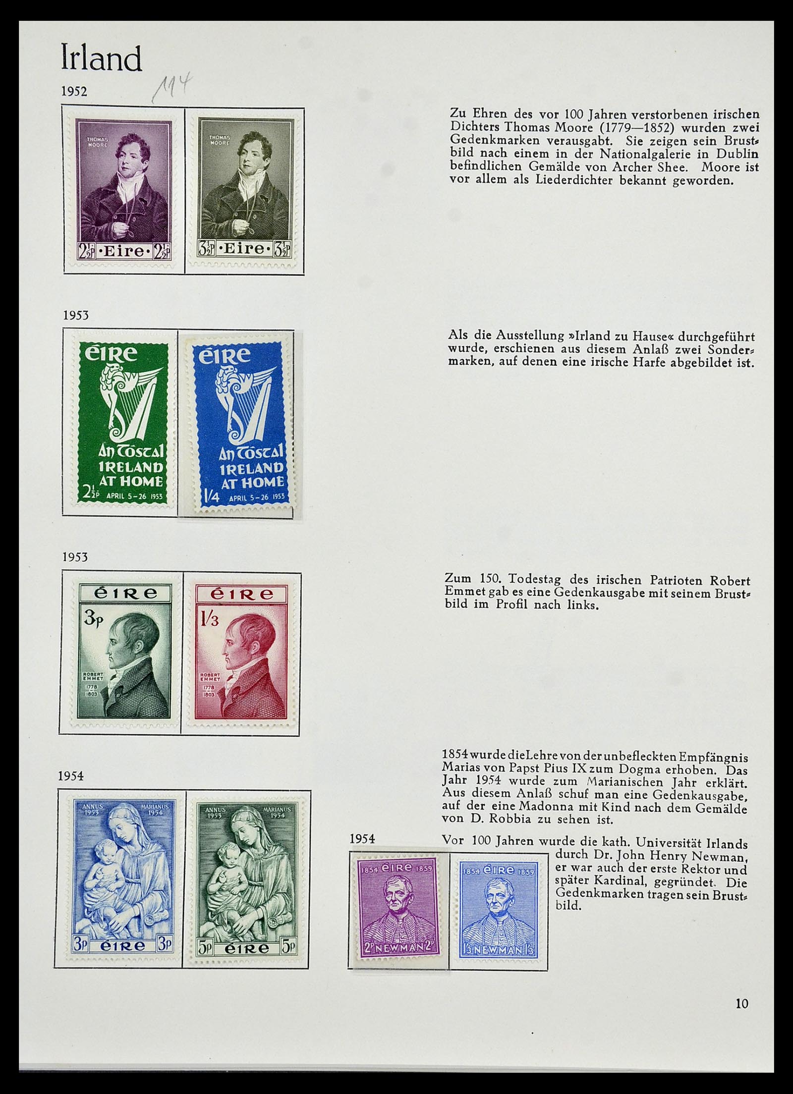 34074 011 - Postzegelverzameling 34074 Ierland 1922-1979.