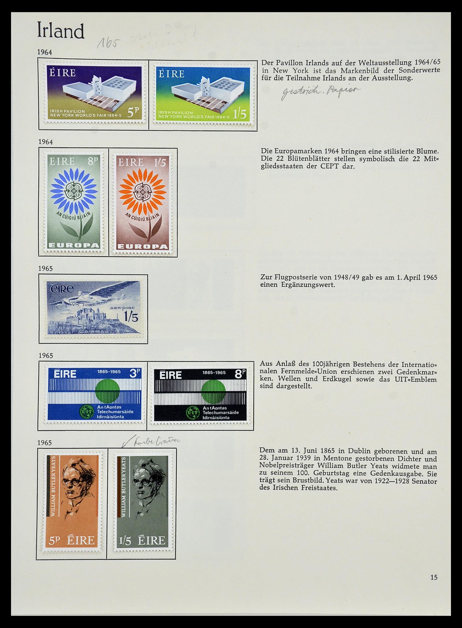 34074 016 - Postzegelverzameling 34074 Ierland 1922-1979.