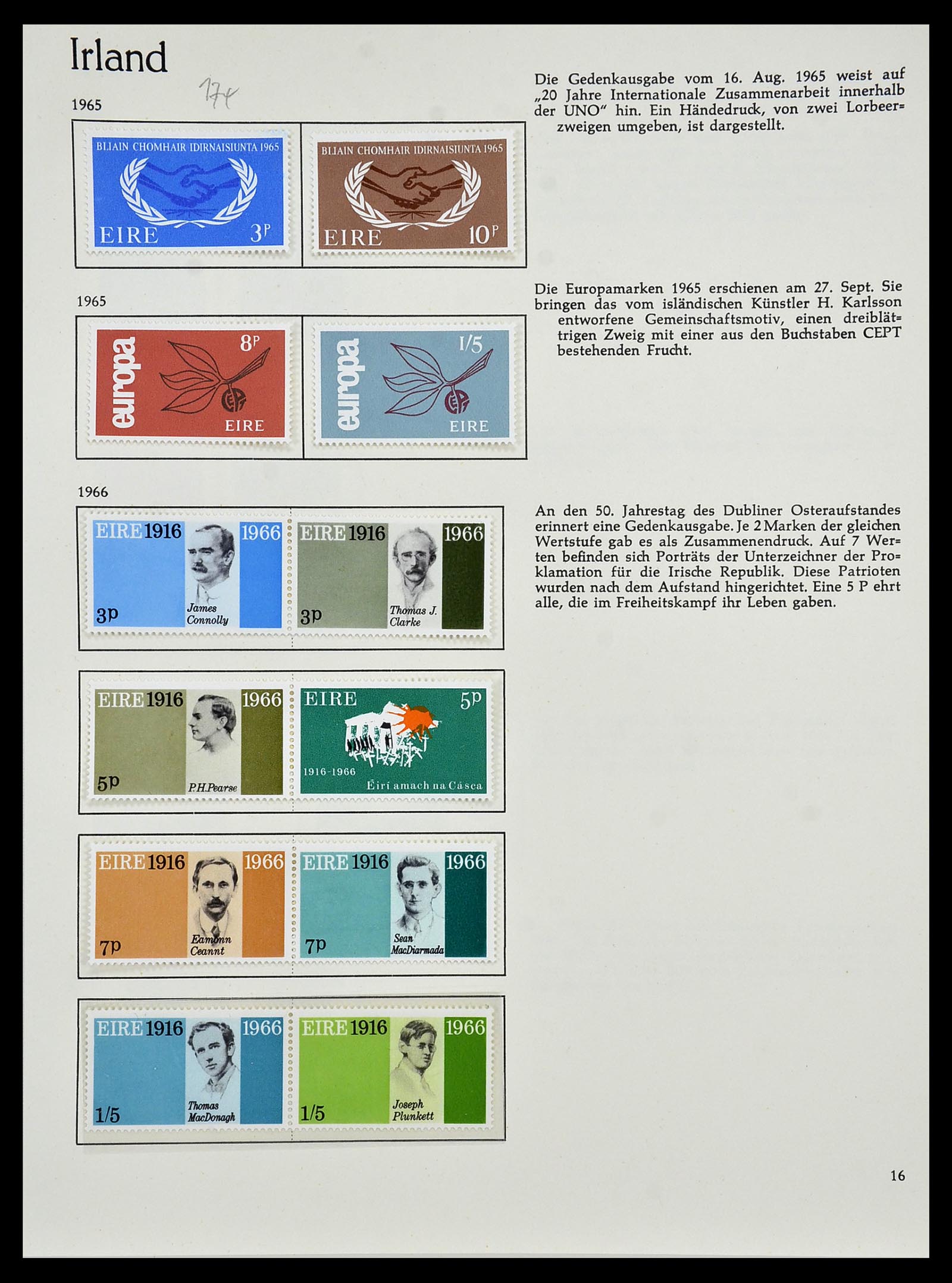 34074 017 - Postzegelverzameling 34074 Ierland 1922-1979.