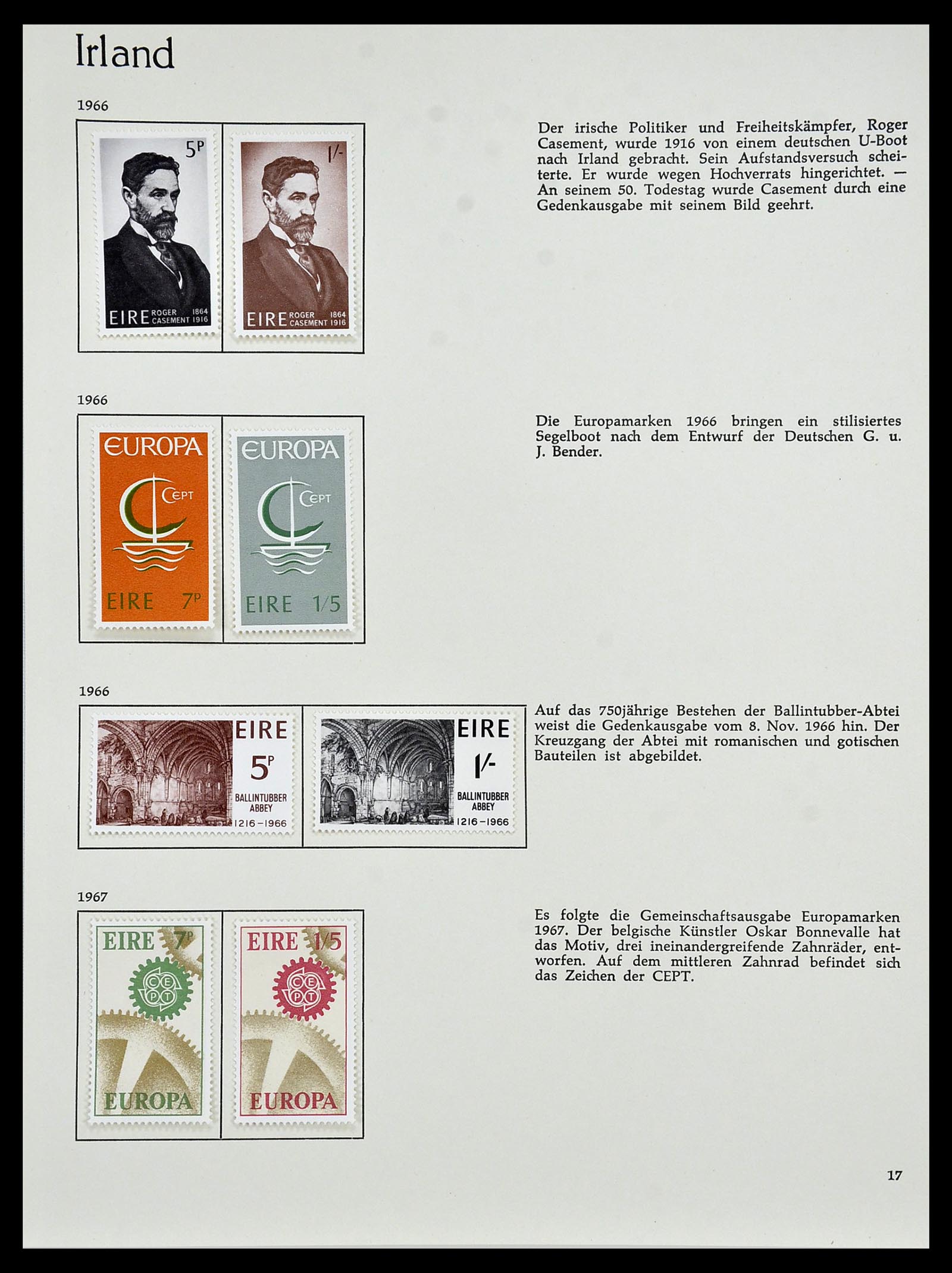 34074 018 - Postzegelverzameling 34074 Ierland 1922-1979.