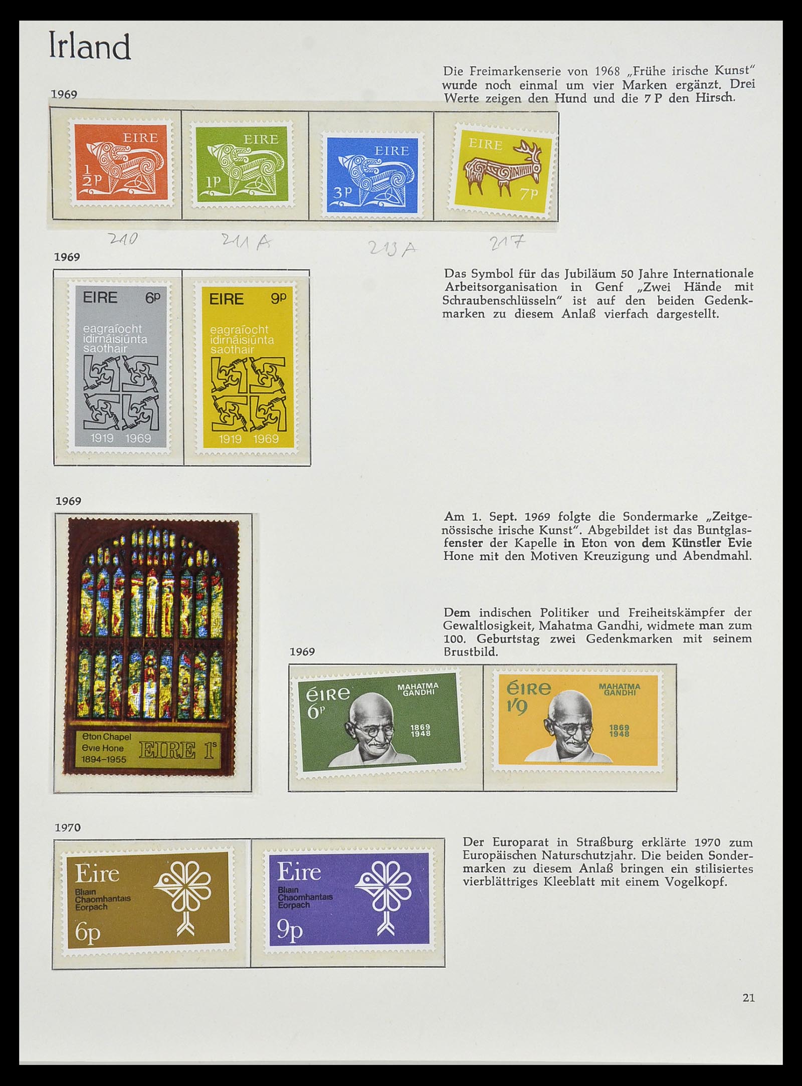 34074 022 - Postzegelverzameling 34074 Ierland 1922-1979.