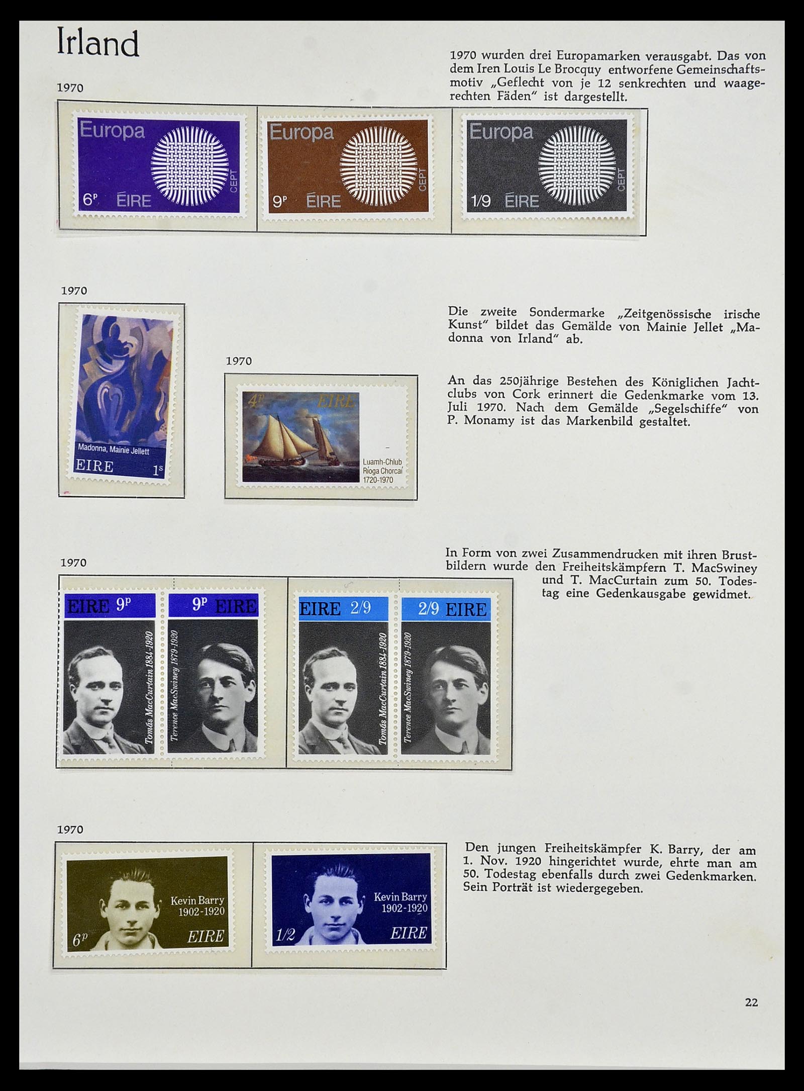 34074 023 - Postzegelverzameling 34074 Ierland 1922-1979.