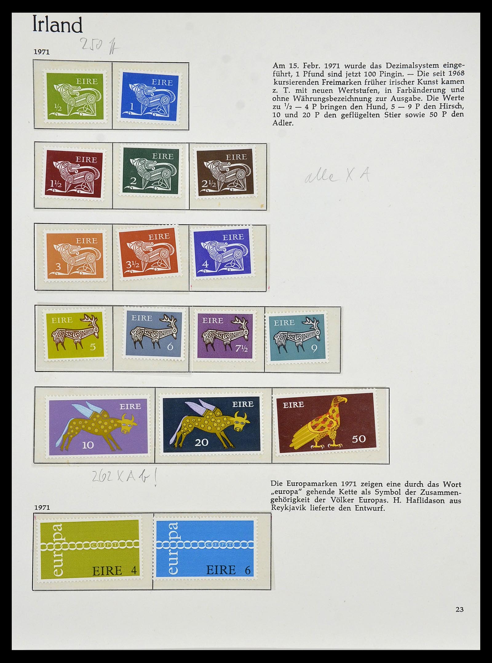 34074 024 - Postzegelverzameling 34074 Ierland 1922-1979.