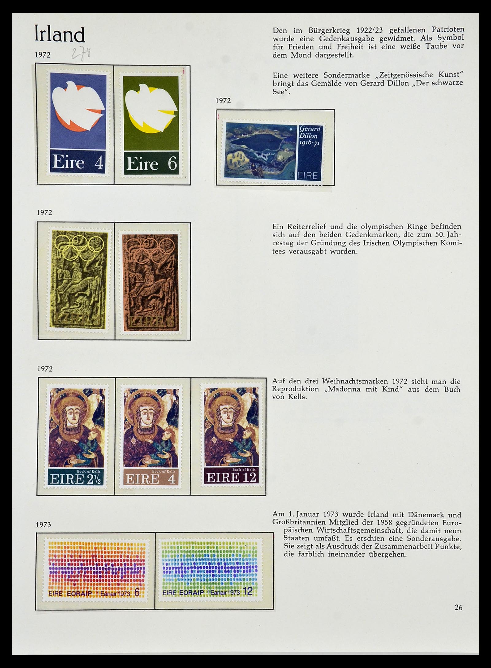 34074 027 - Postzegelverzameling 34074 Ierland 1922-1979.