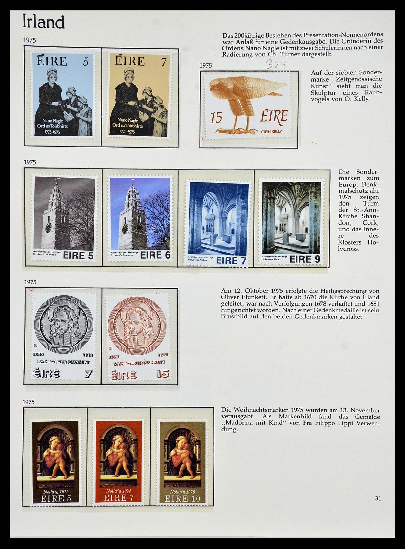 34074 031 - Postzegelverzameling 34074 Ierland 1922-1979.