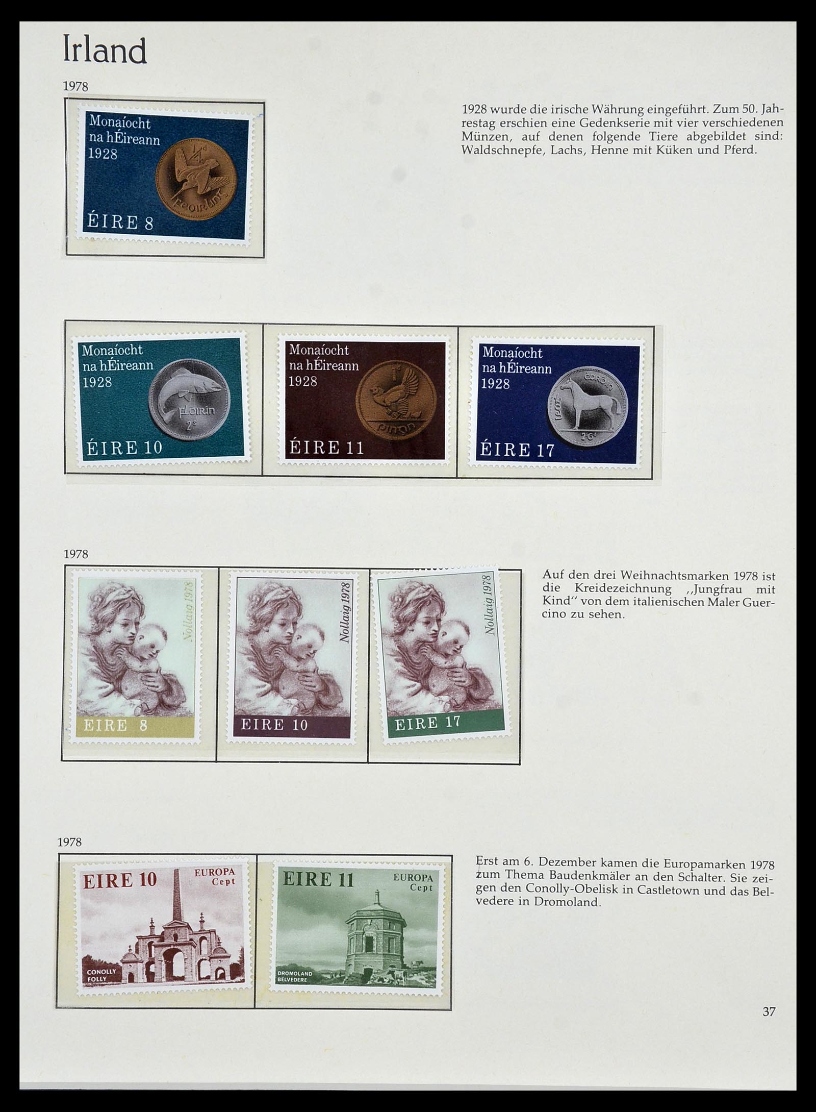 34074 037 - Postzegelverzameling 34074 Ierland 1922-1979.