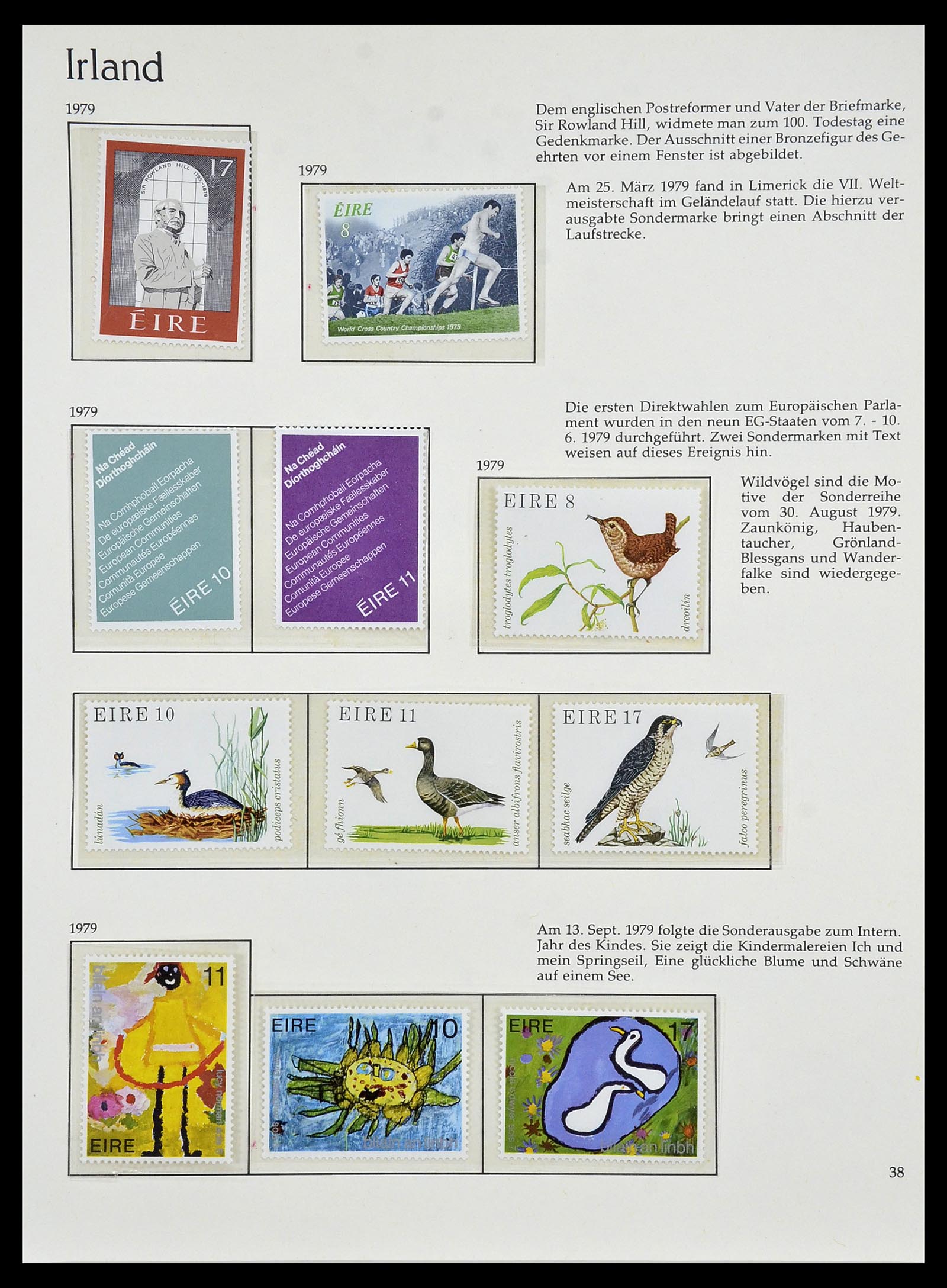34074 038 - Postzegelverzameling 34074 Ierland 1922-1979.