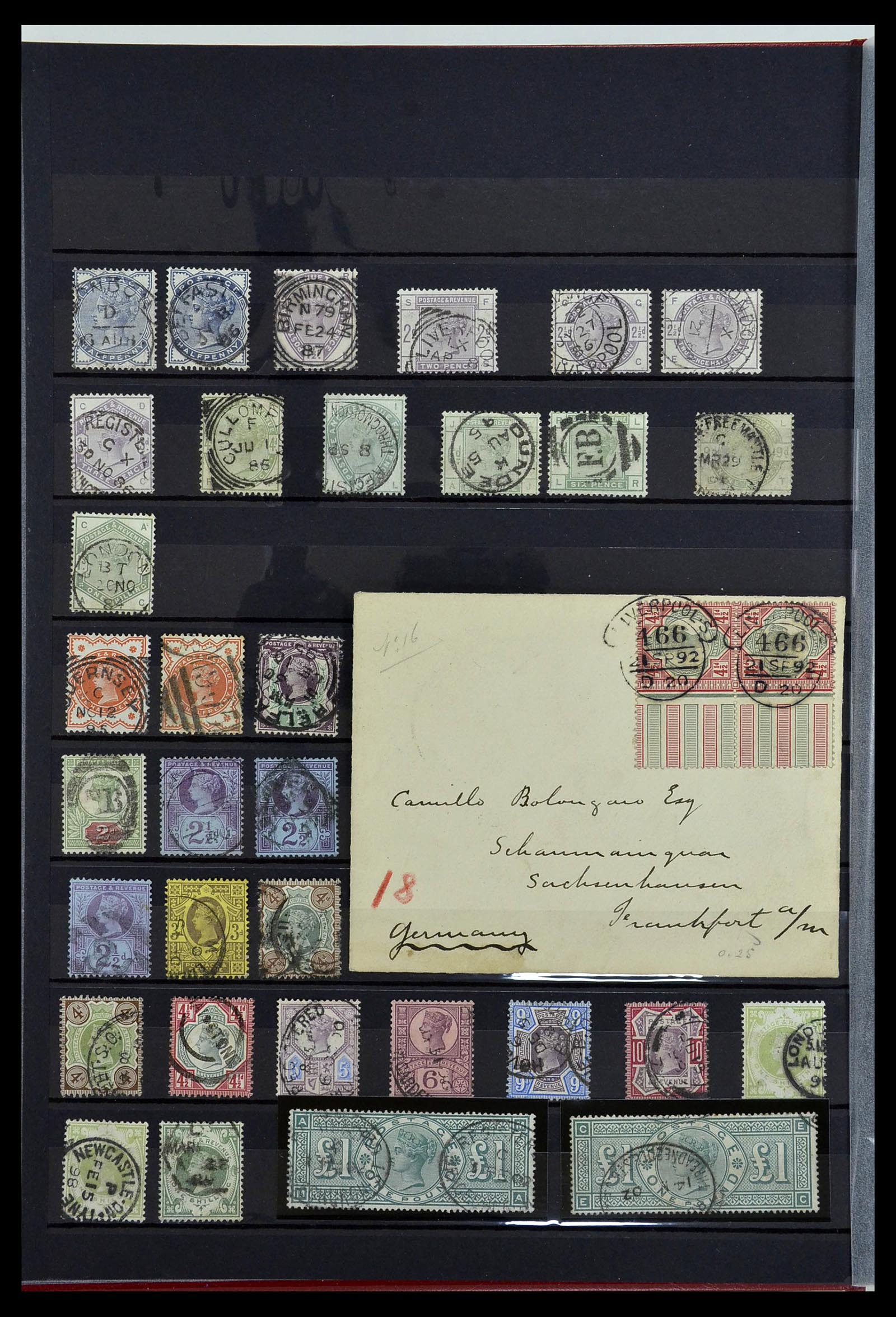34075 008 - Postzegelverzameling 34075 Engeland 1840-1980.