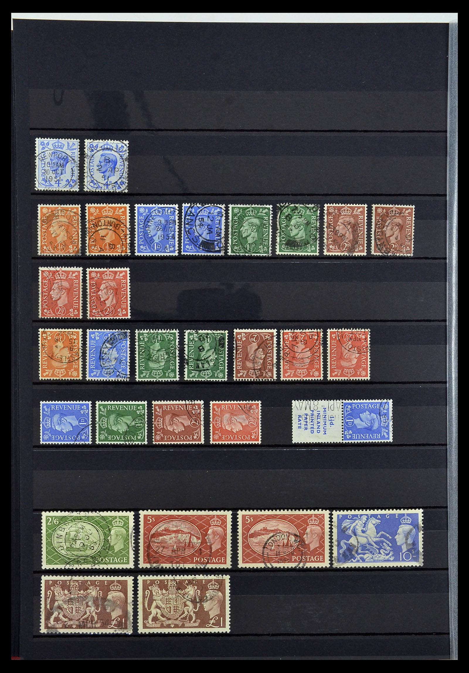 34075 018 - Postzegelverzameling 34075 Engeland 1840-1980.