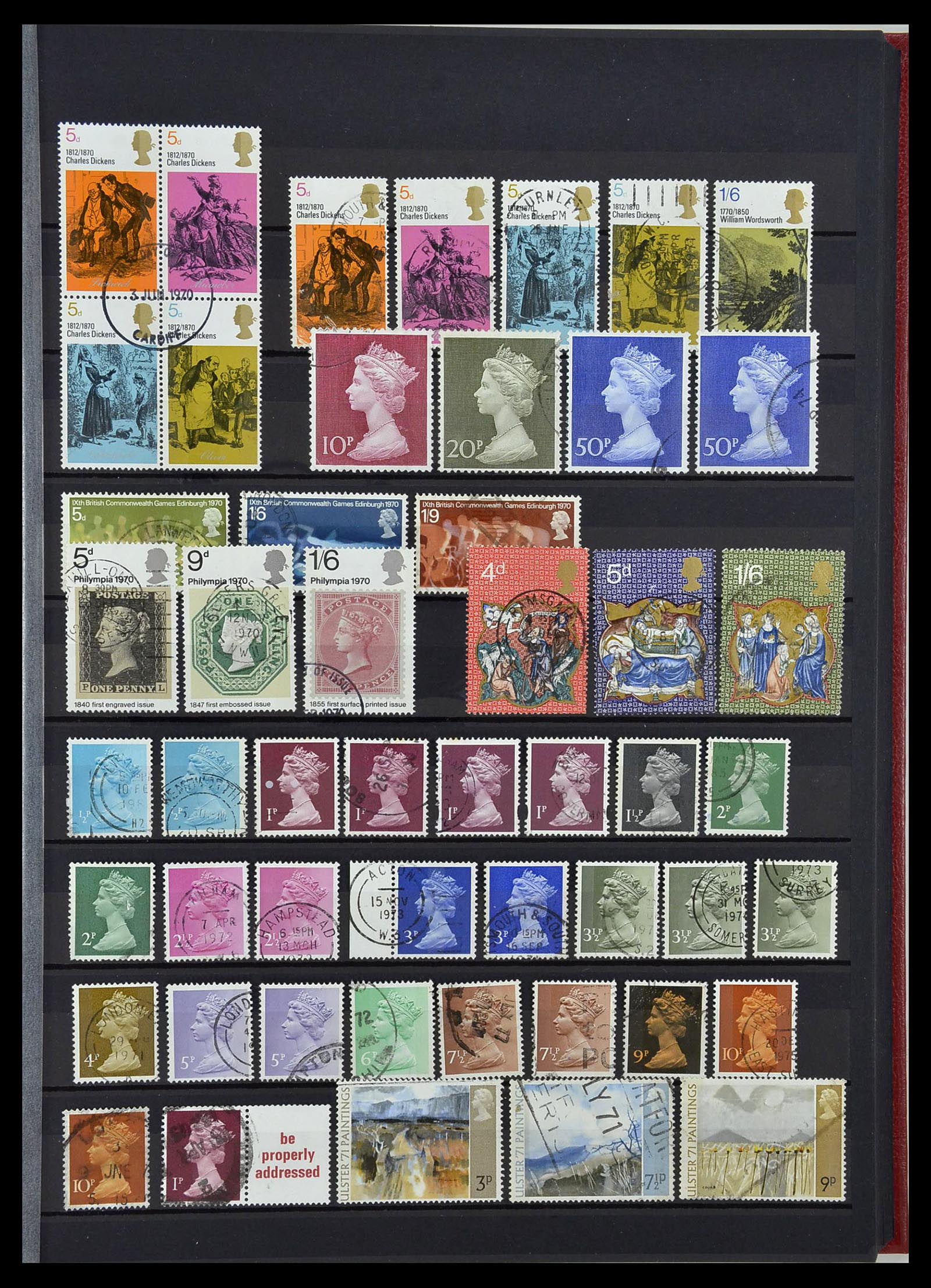 34075 033 - Stamp collection 34075 Great Britain 1840-1980.
