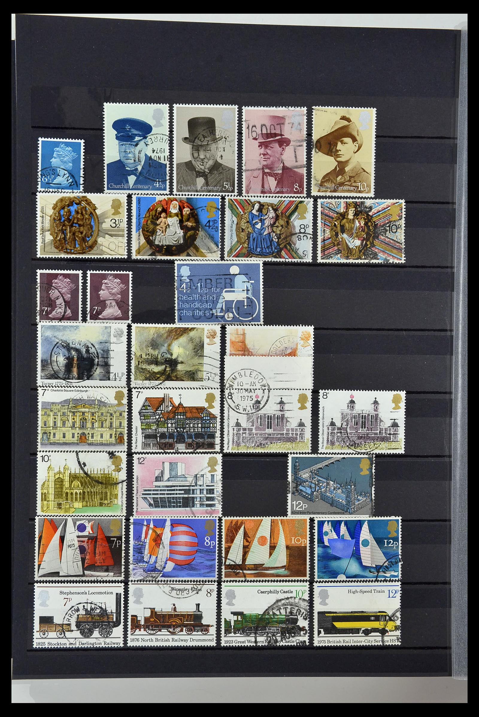 34075 036 - Stamp collection 34075 Great Britain 1840-1980.