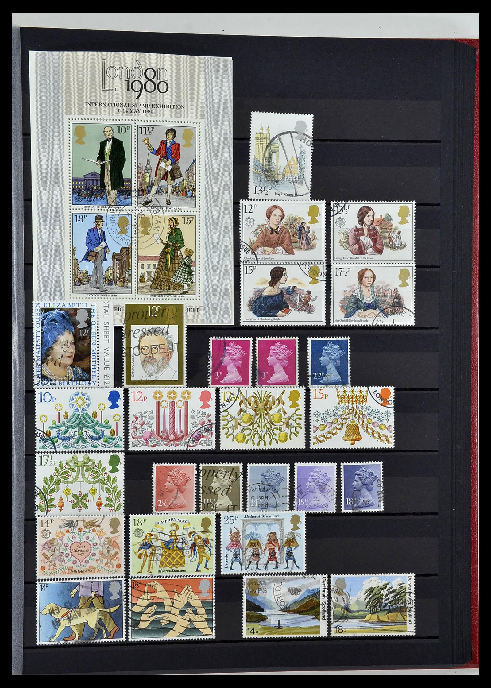 34075 041 - Postzegelverzameling 34075 Engeland 1840-1980.
