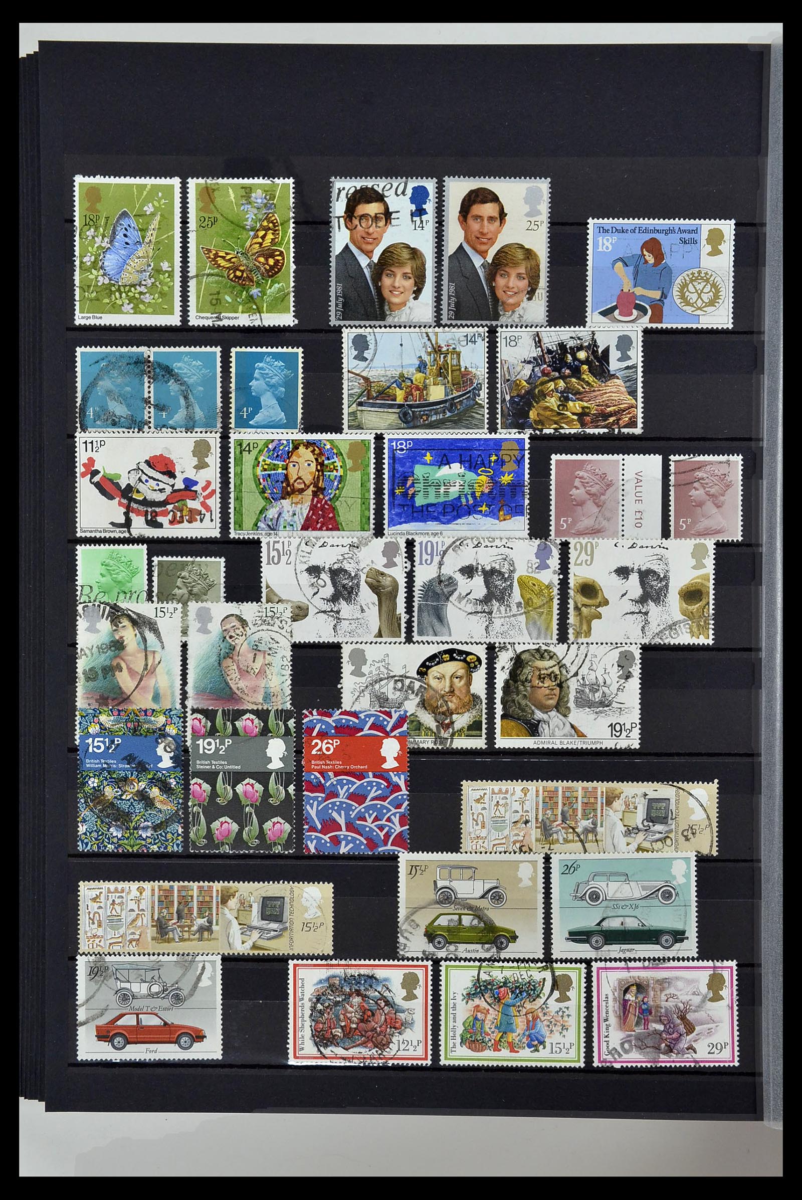 34075 042 - Postzegelverzameling 34075 Engeland 1840-1980.