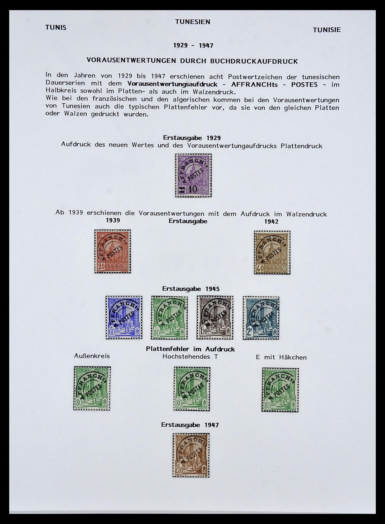 34076 008 - Postzegelverzameling 34076 Algerije voorafstempelingen 1924-1963.