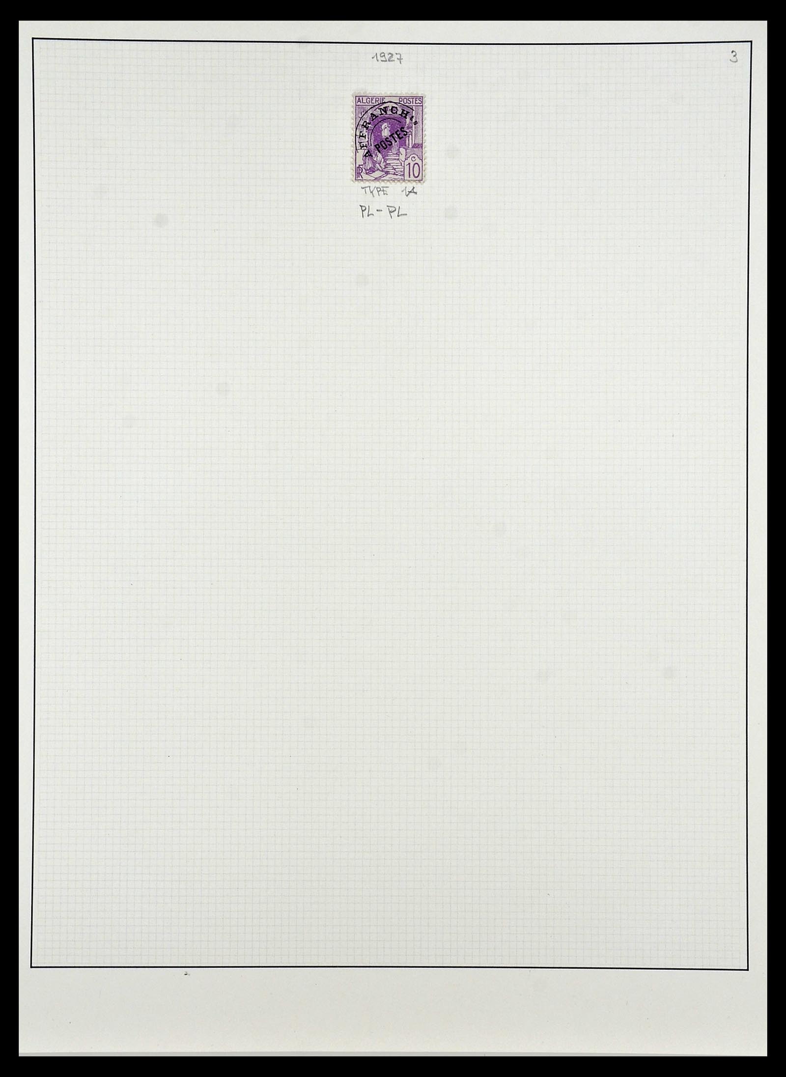 34076 011 - Postzegelverzameling 34076 Algerije voorafstempelingen 1924-1963.