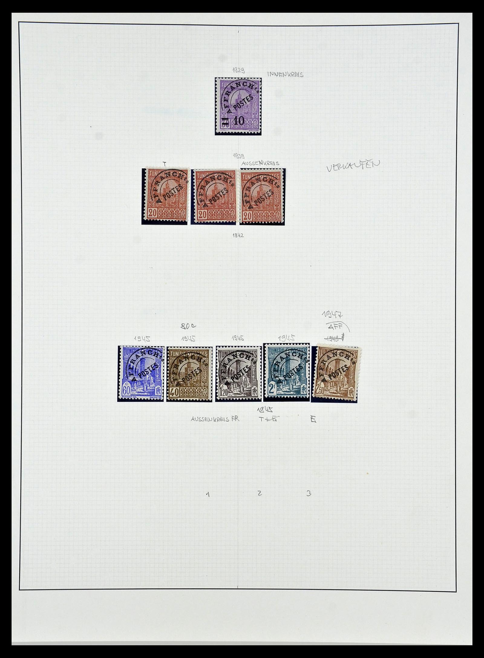 34076 020 - Postzegelverzameling 34076 Algerije voorafstempelingen 1924-1963.