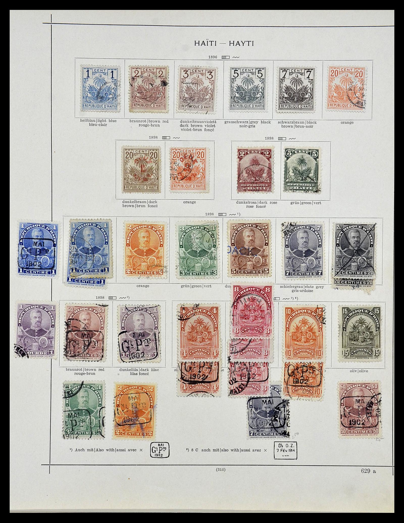 34078 002 - Postzegelverzameling 34078 Haïti 1881-1970.
