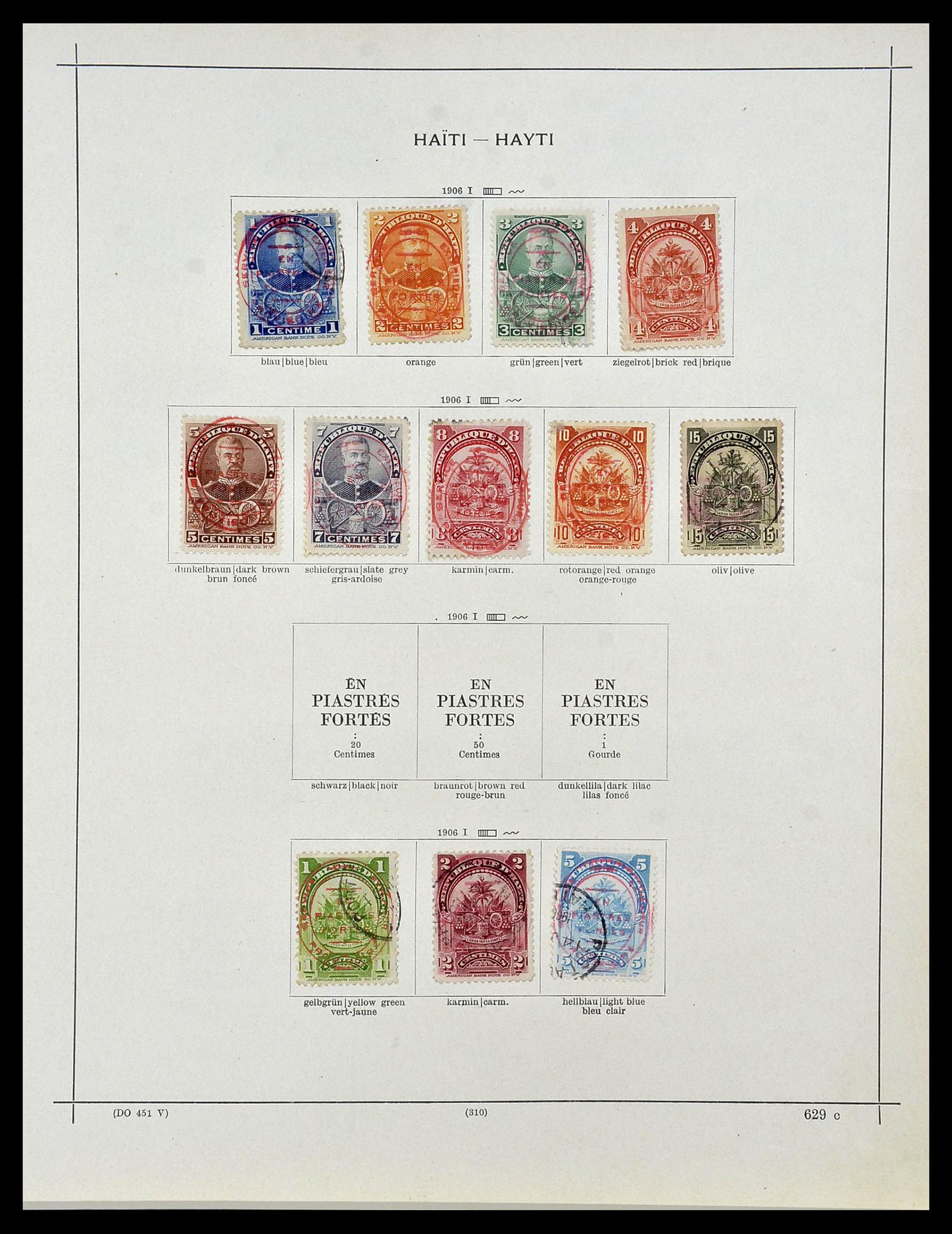 34078 004 - Stamp collection 34078 Haïti 1881-1970.