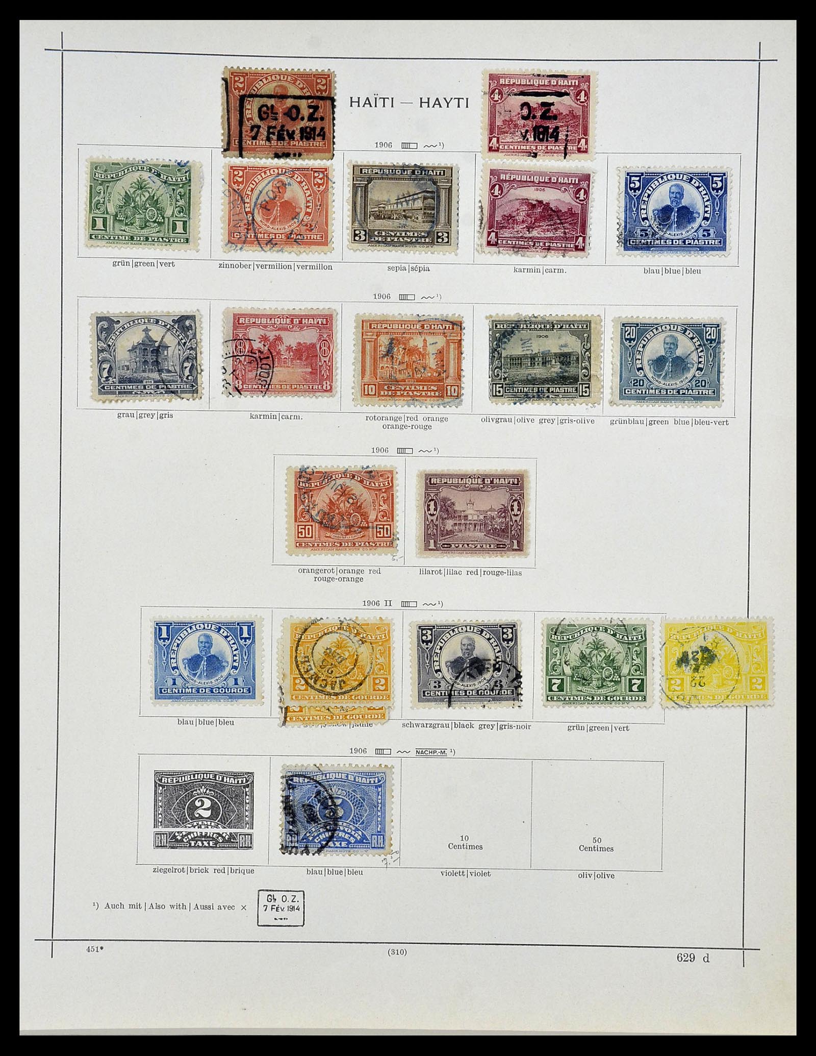 34078 005 - Stamp collection 34078 Haïti 1881-1970.