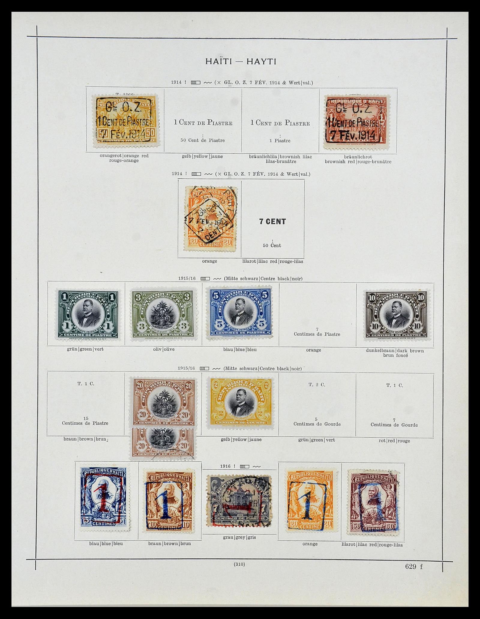 34078 007 - Postzegelverzameling 34078 Haïti 1881-1970.