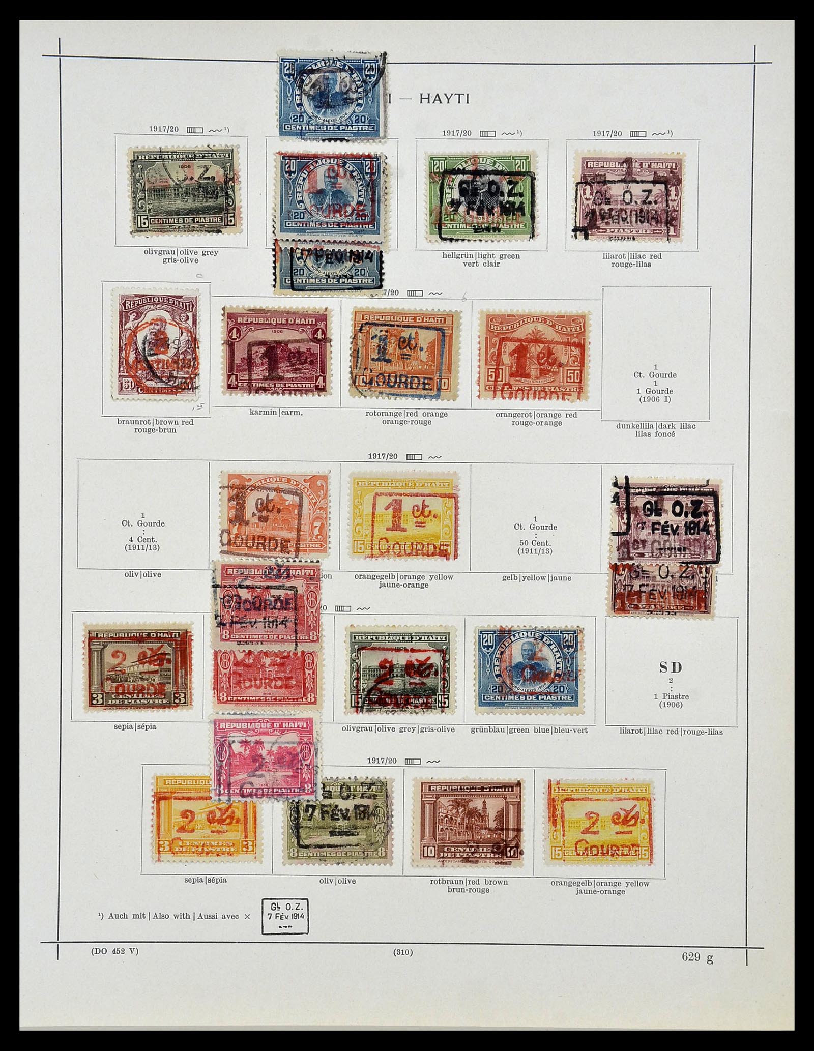 34078 008 - Postzegelverzameling 34078 Haïti 1881-1970.