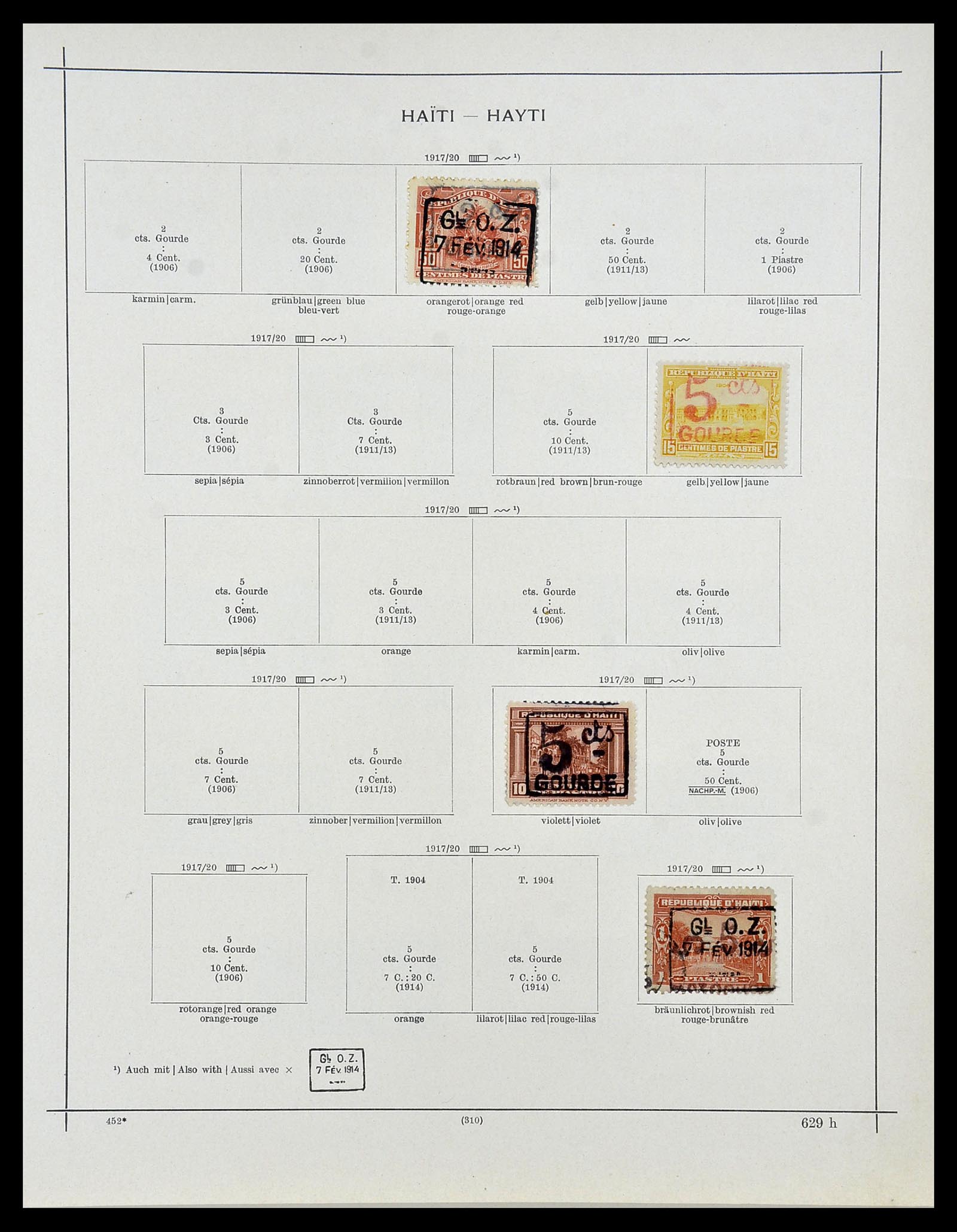 34078 009 - Postzegelverzameling 34078 Haïti 1881-1970.
