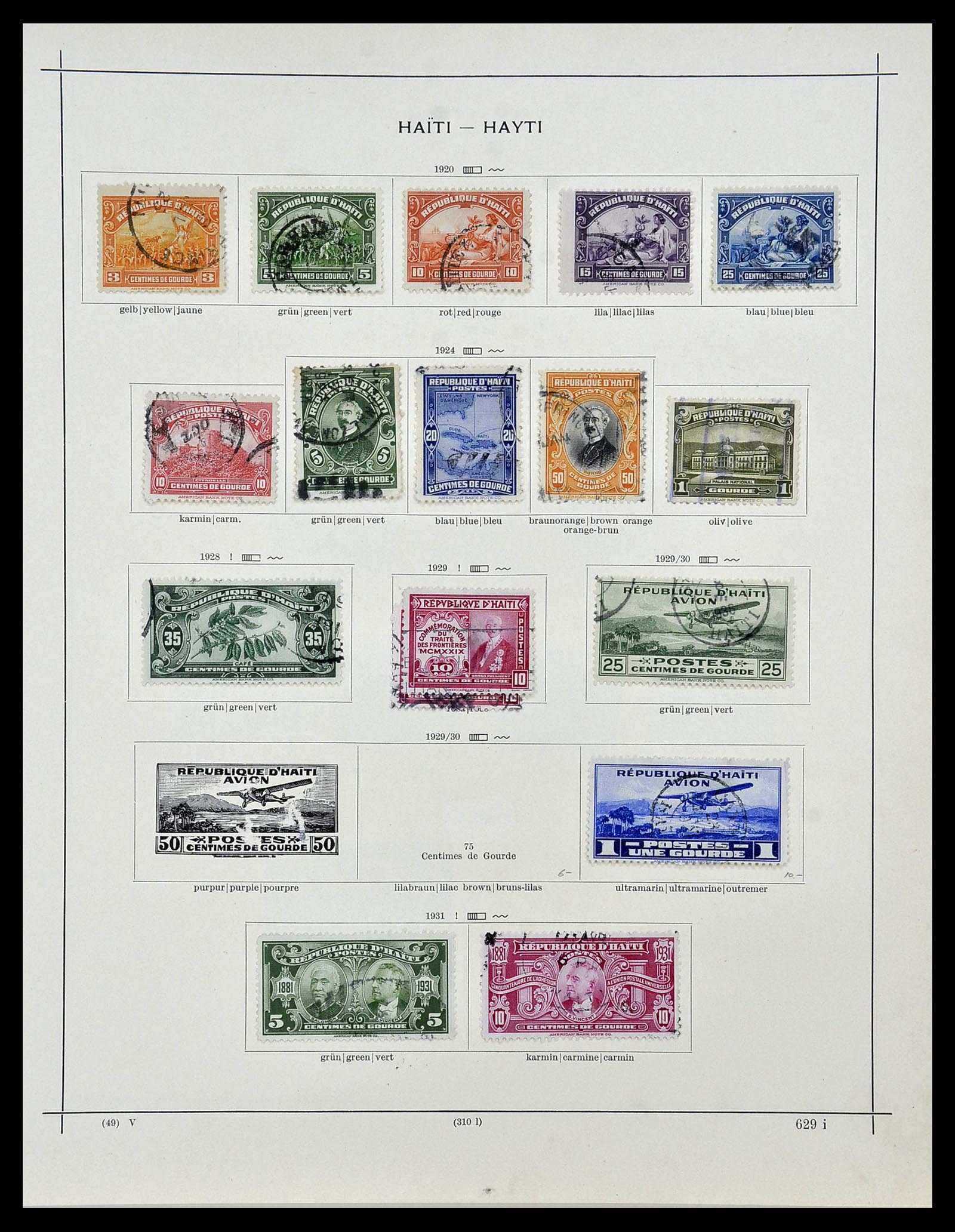 34078 010 - Postzegelverzameling 34078 Haïti 1881-1970.